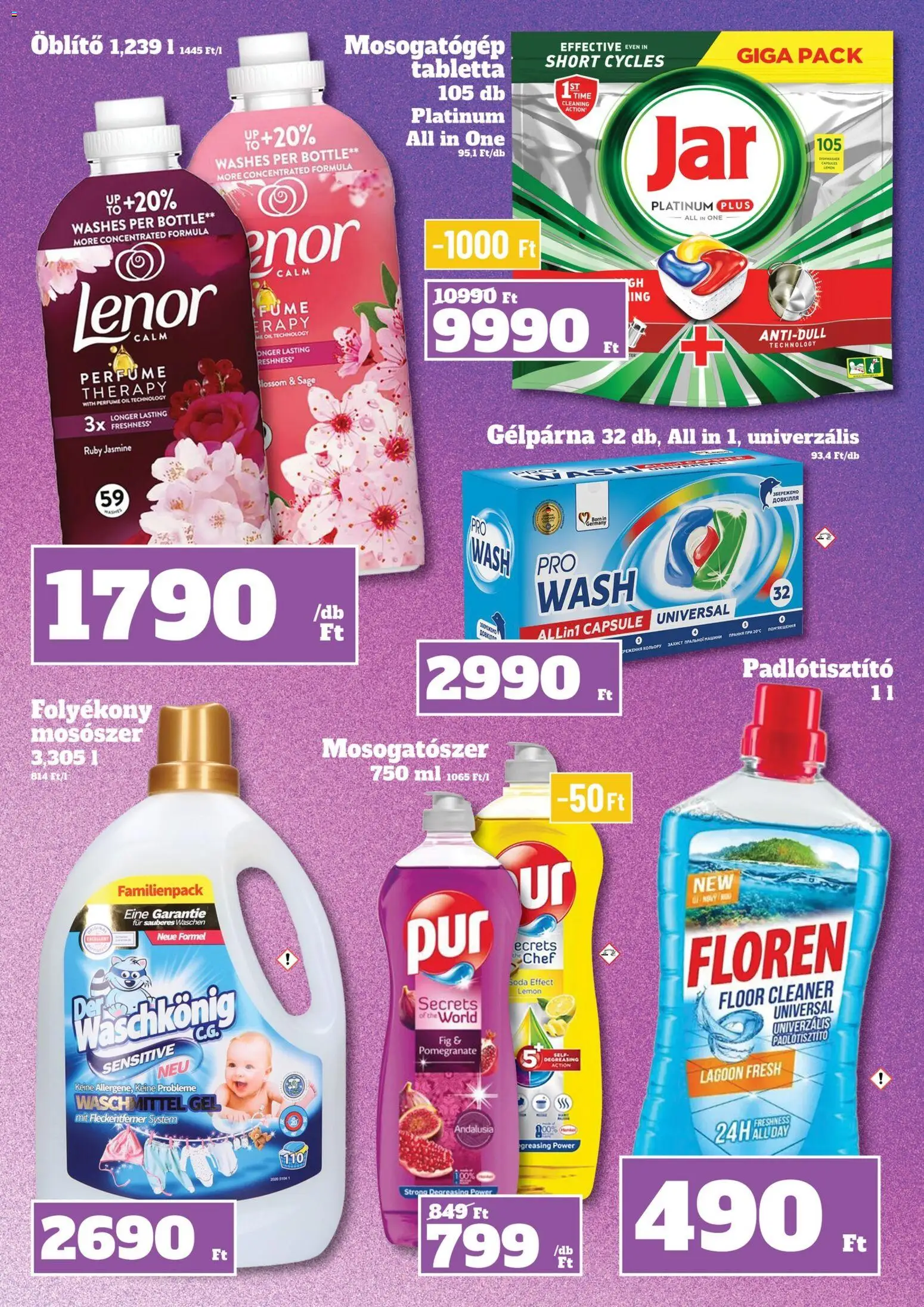 Family Diszkont akciós ujság - amely érvényes a következő dátumtól: 30.10.2025 | Oldal: 19 | Termékek: Mosogatógép, Öblítő, Mosószer, Mosogatószer