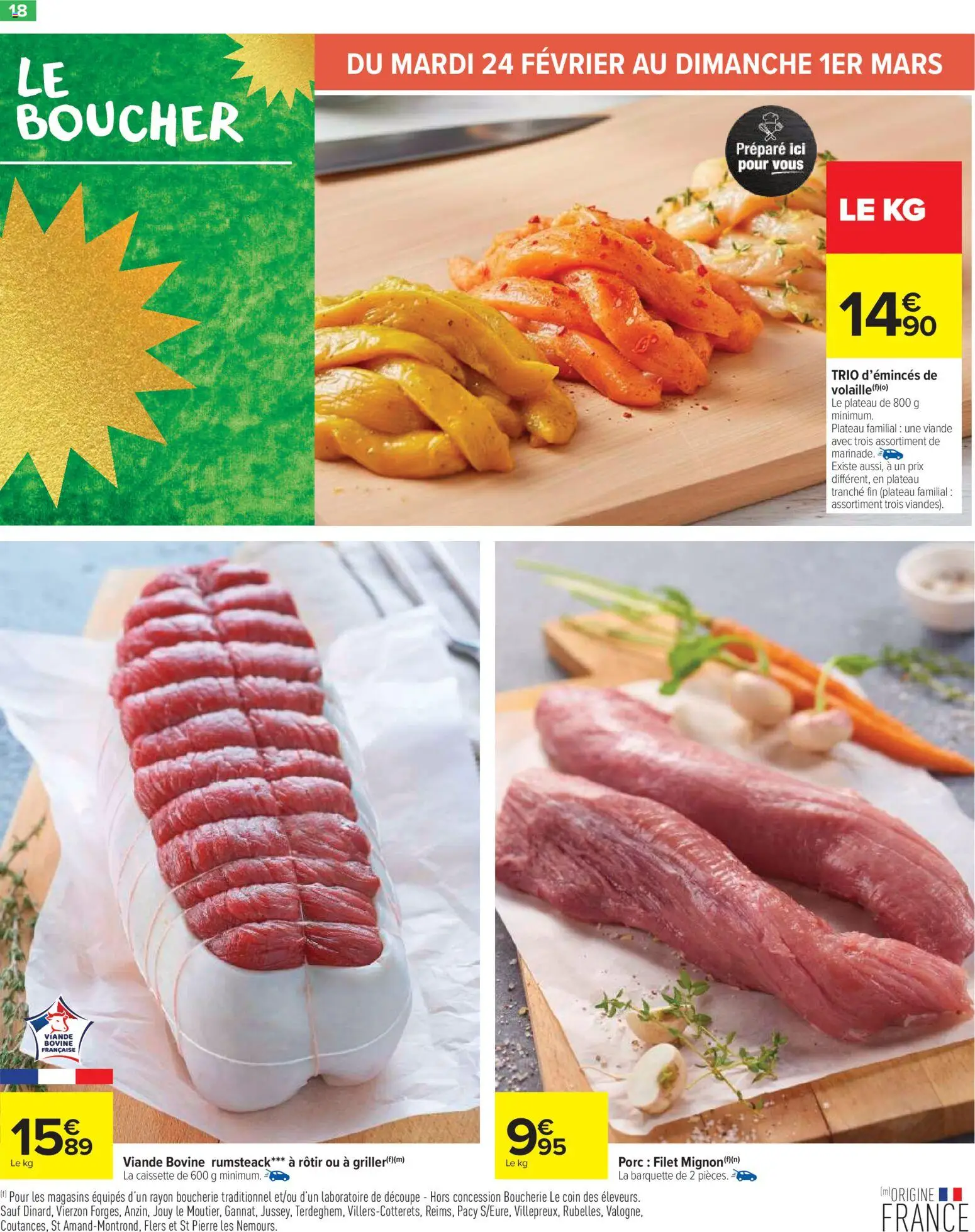 {H1} | Page: 20 | Produits: Plateau, Viande, Porc, Viande bovine