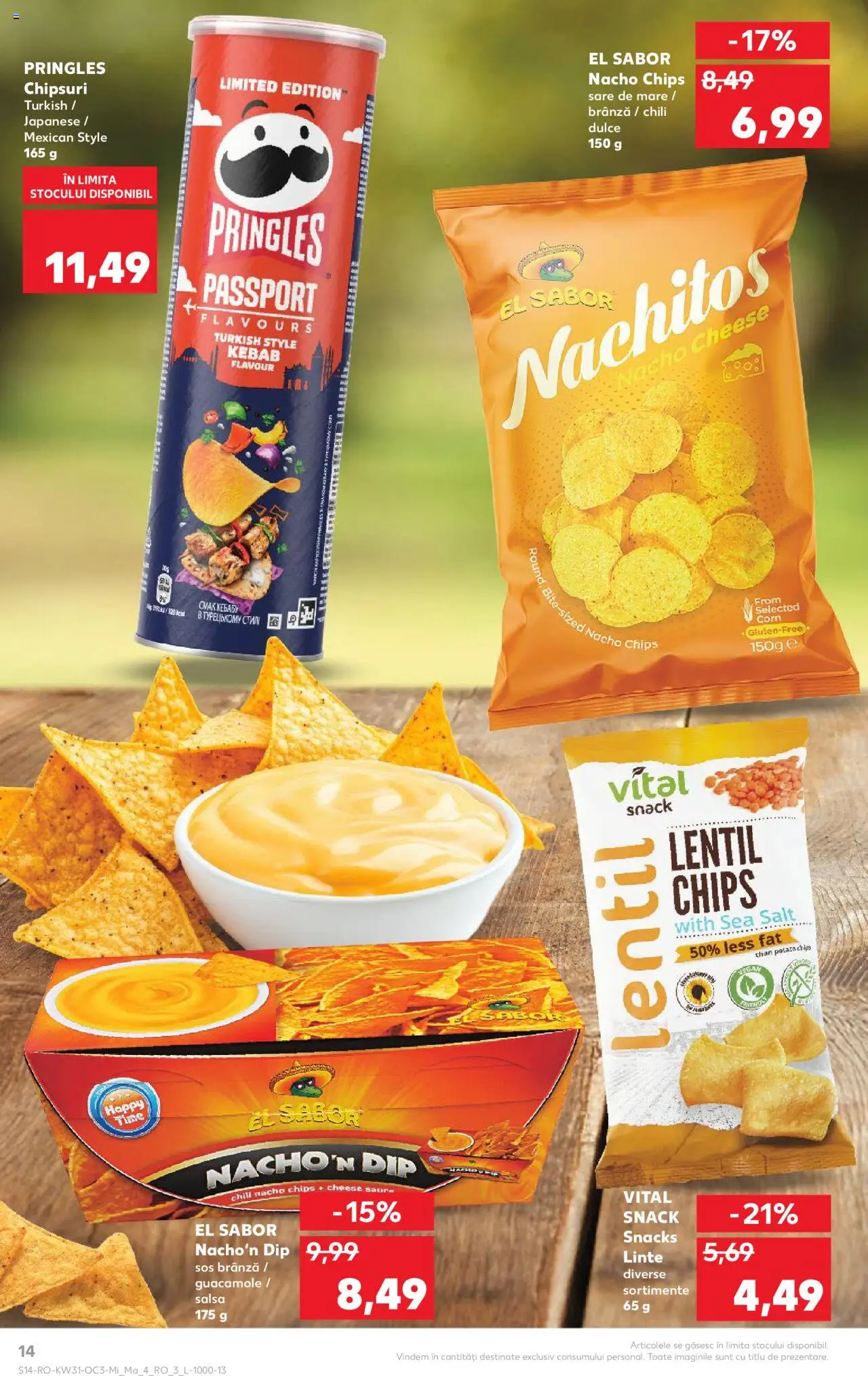 Catalog Kaufland - București – valabil de la 30.07.2025 | Pagină: 14 | Produse: Delgeç, Brânză, Chipsuri, Sos