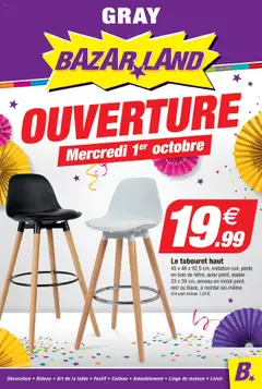 Bazarland - Prévisualisation de Bazarland - BazarLand Ouverture Gray valide à partir de 01.10.2025