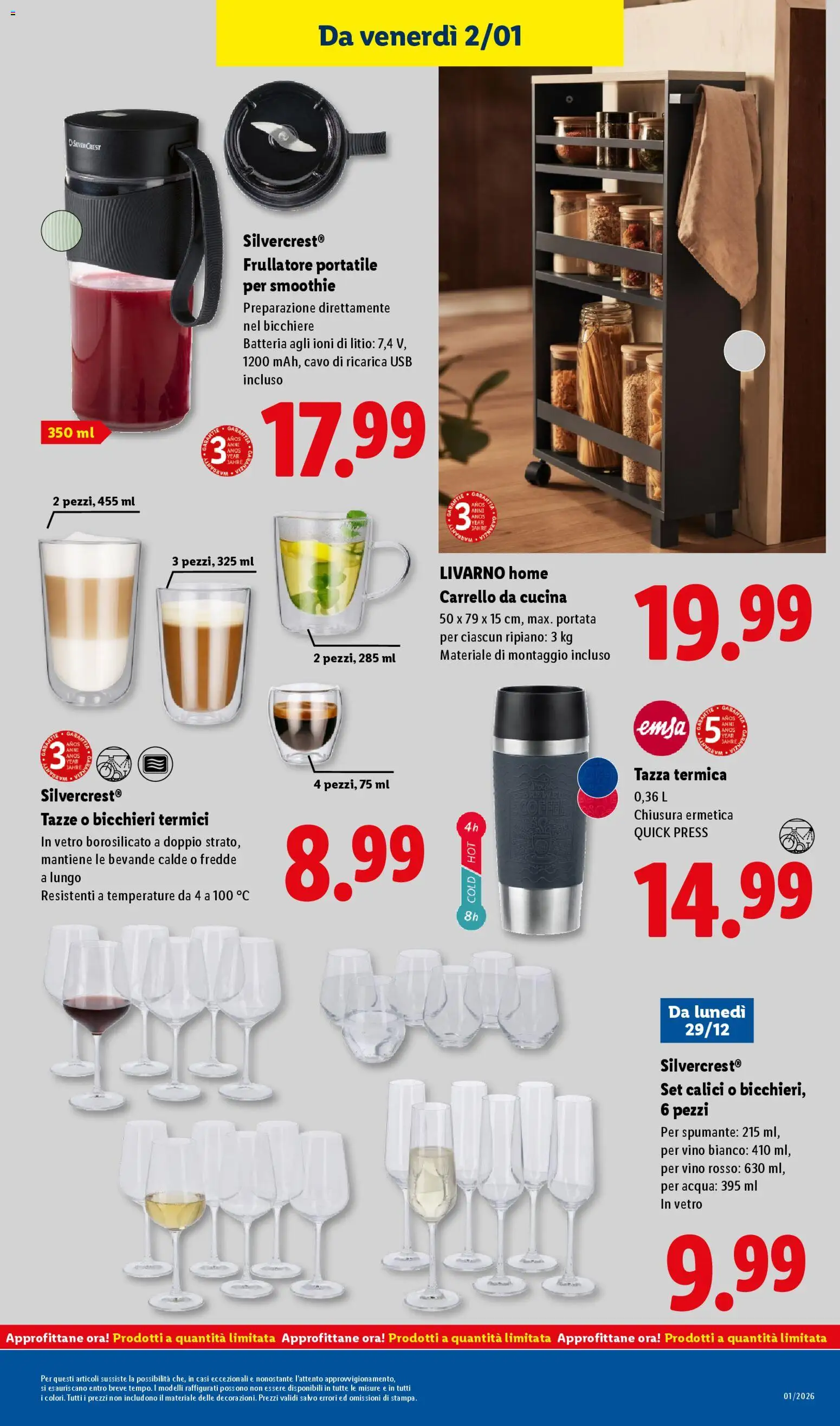 Volantino Lidl del 29.12.2025 | Pagina: 45 | Prodotti: Cavo, USB, Vino rosso, Batteria