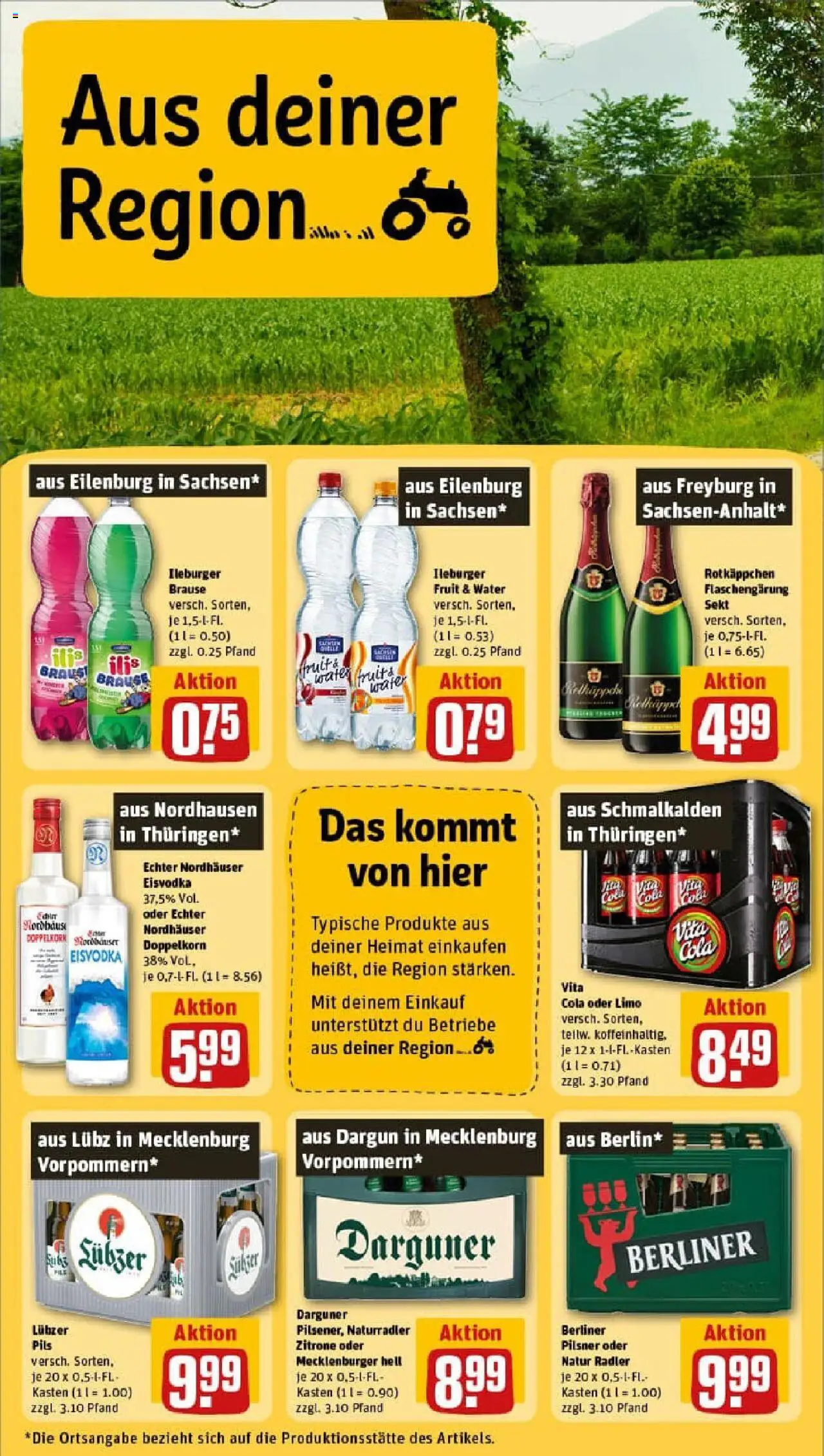 Rewe prospekt Rostock / Südstadt	 - gültig ab dem 29.06.2025 | Seite: 28 | Produkte: Sekt, Zitrone, Vodka, Berliner pilsner