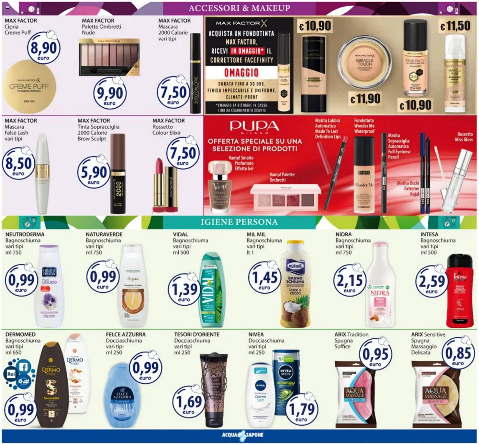 Volantino Acqua e Sapone del 09.03.2026 | Pagina: 5 | Prodotti: Sapone, Latte, Cocco, Bagno
