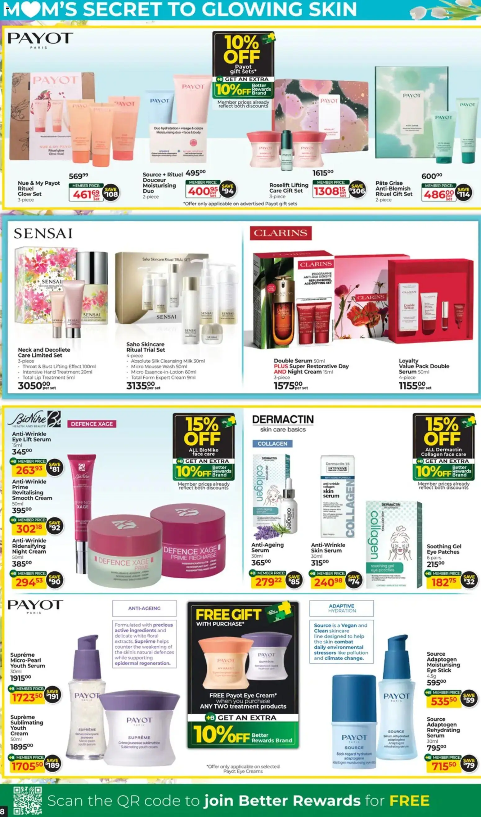 New Dis-Chem catalogue – valid from 14.04.2026 | Page: 8 | Products: Serum, Milk, Cream, Night cream