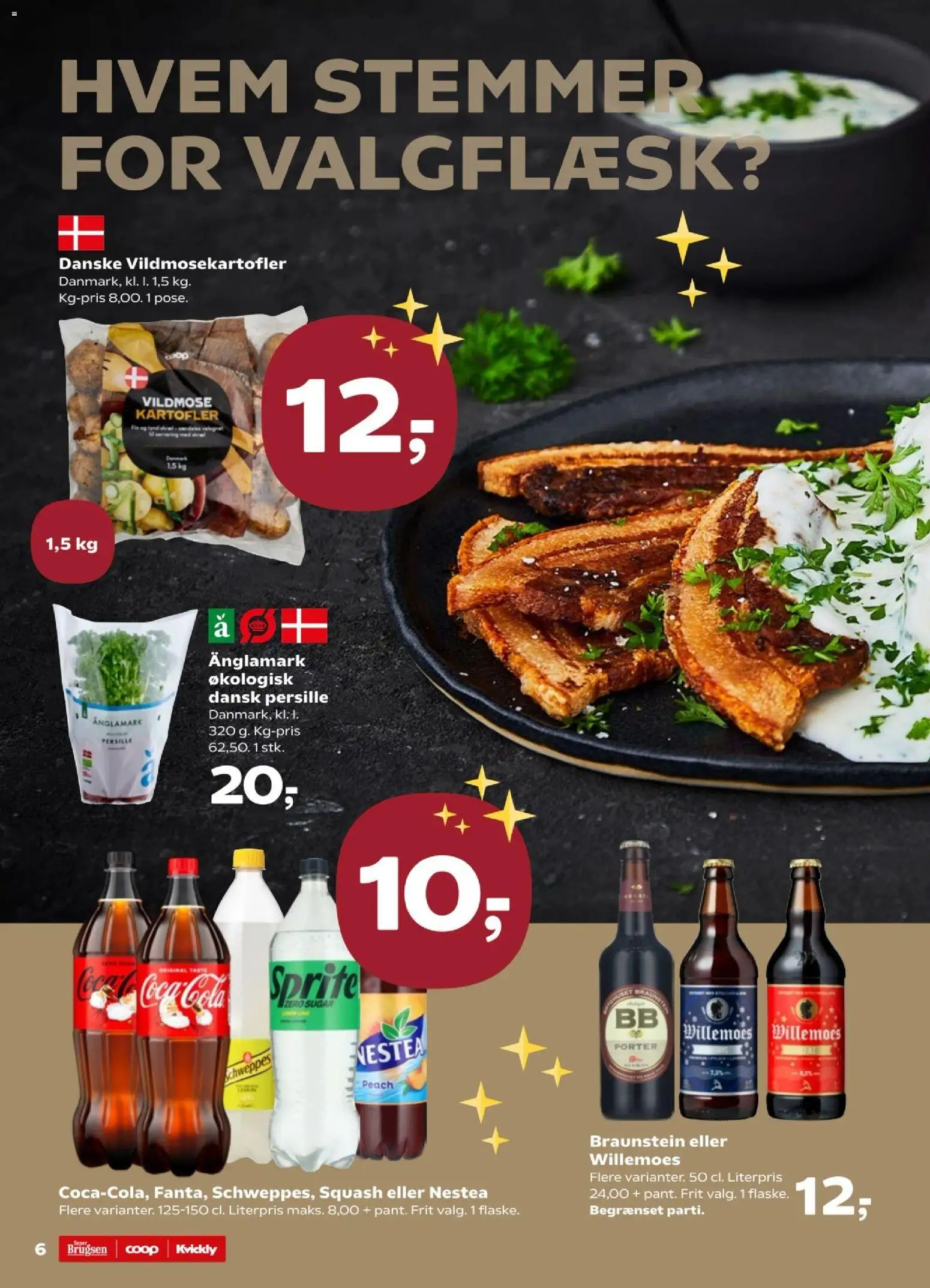 Super Brugsen tilbudsavis – gyldig fra 14.11.2025 | Side: 6 | Produkter: Coca Cola, Squash, Kartofler, Cola