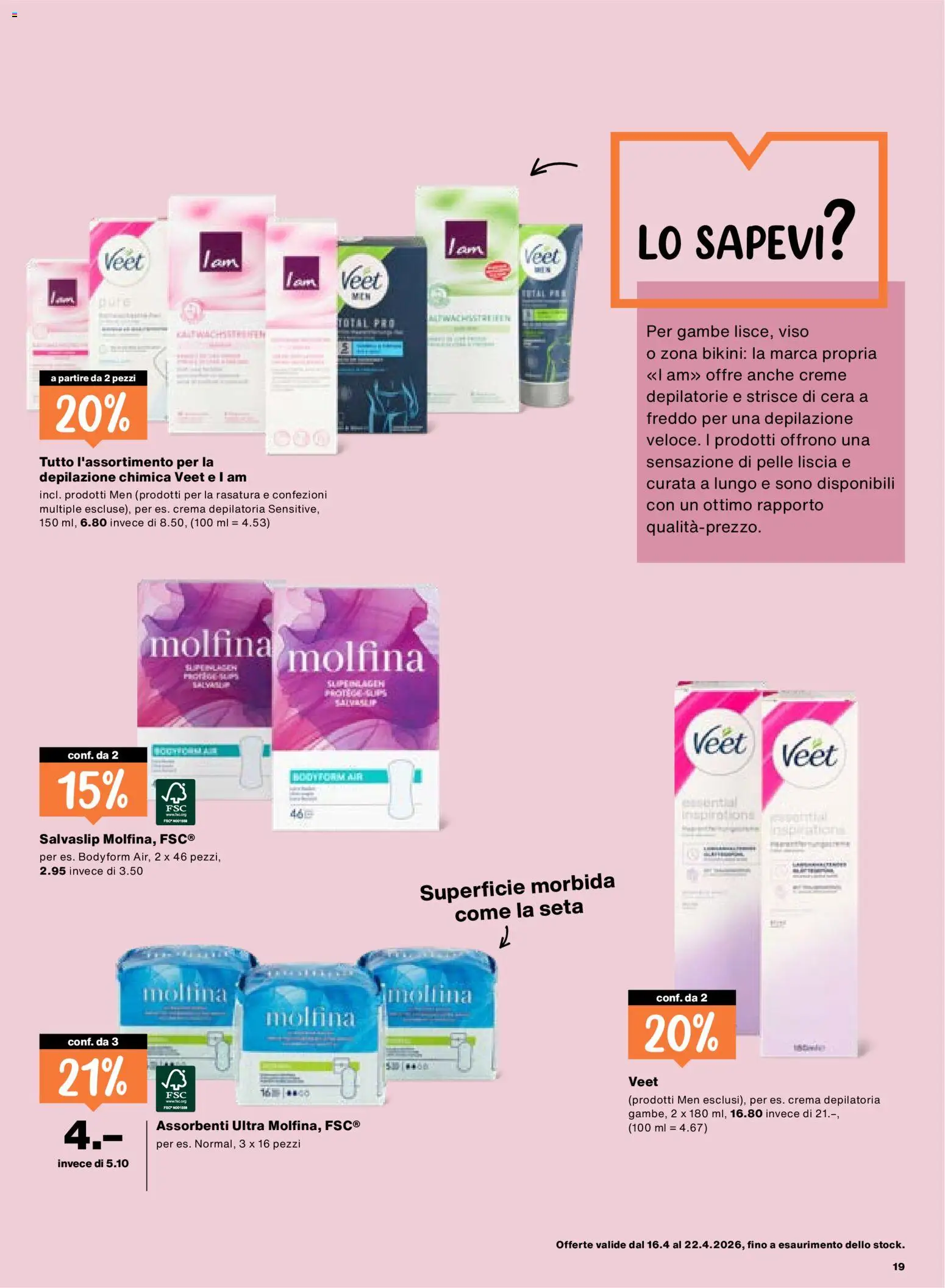 Migros aktionen IT – gültig ab 16.04.2026 | Seite: 19 | Produkte: Bikini, Creme