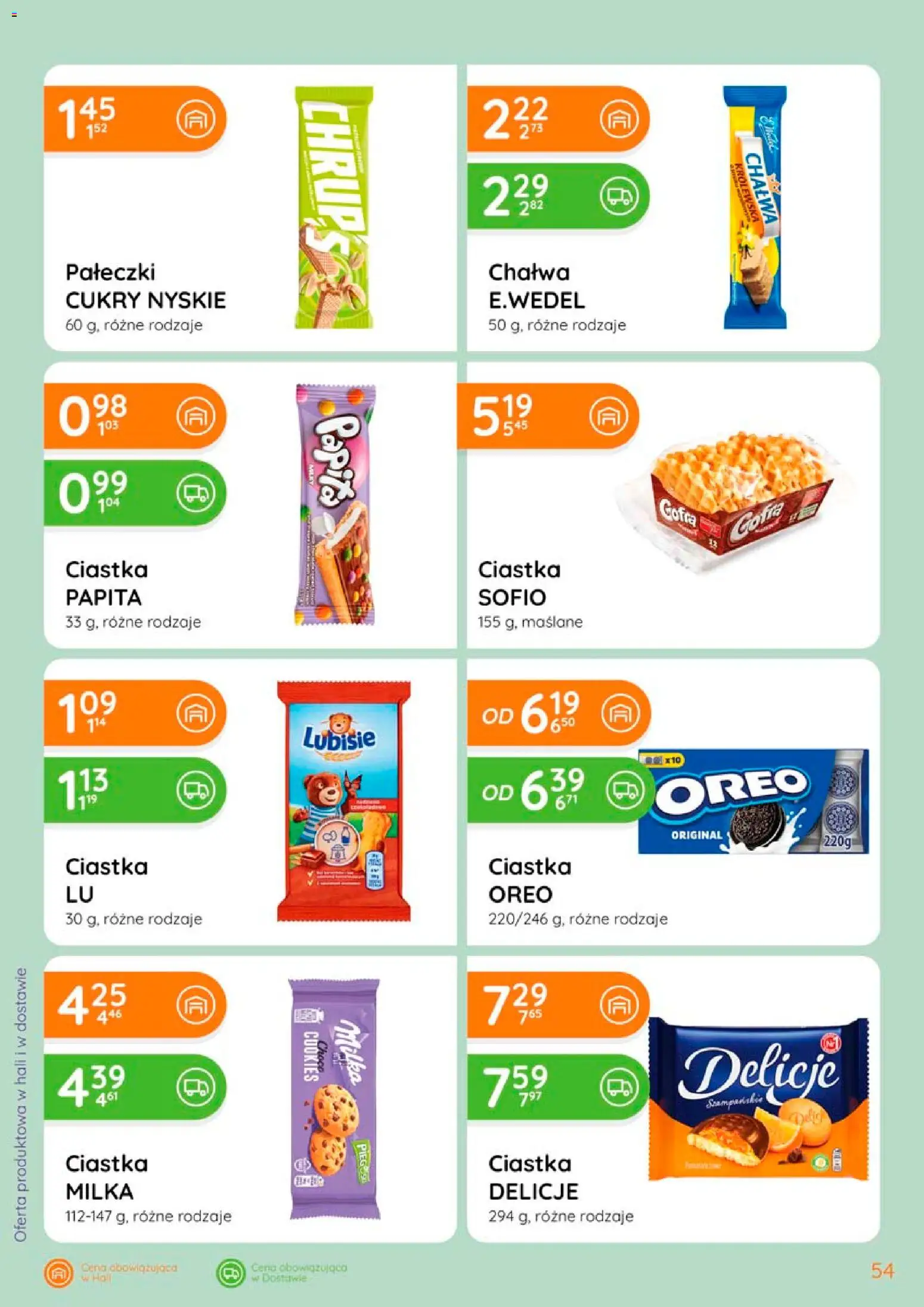 Eurocash gazetka od 02.04.2026 | Strona: 54 | Produkty: Milka, Ciastka Oreo, Ciastka