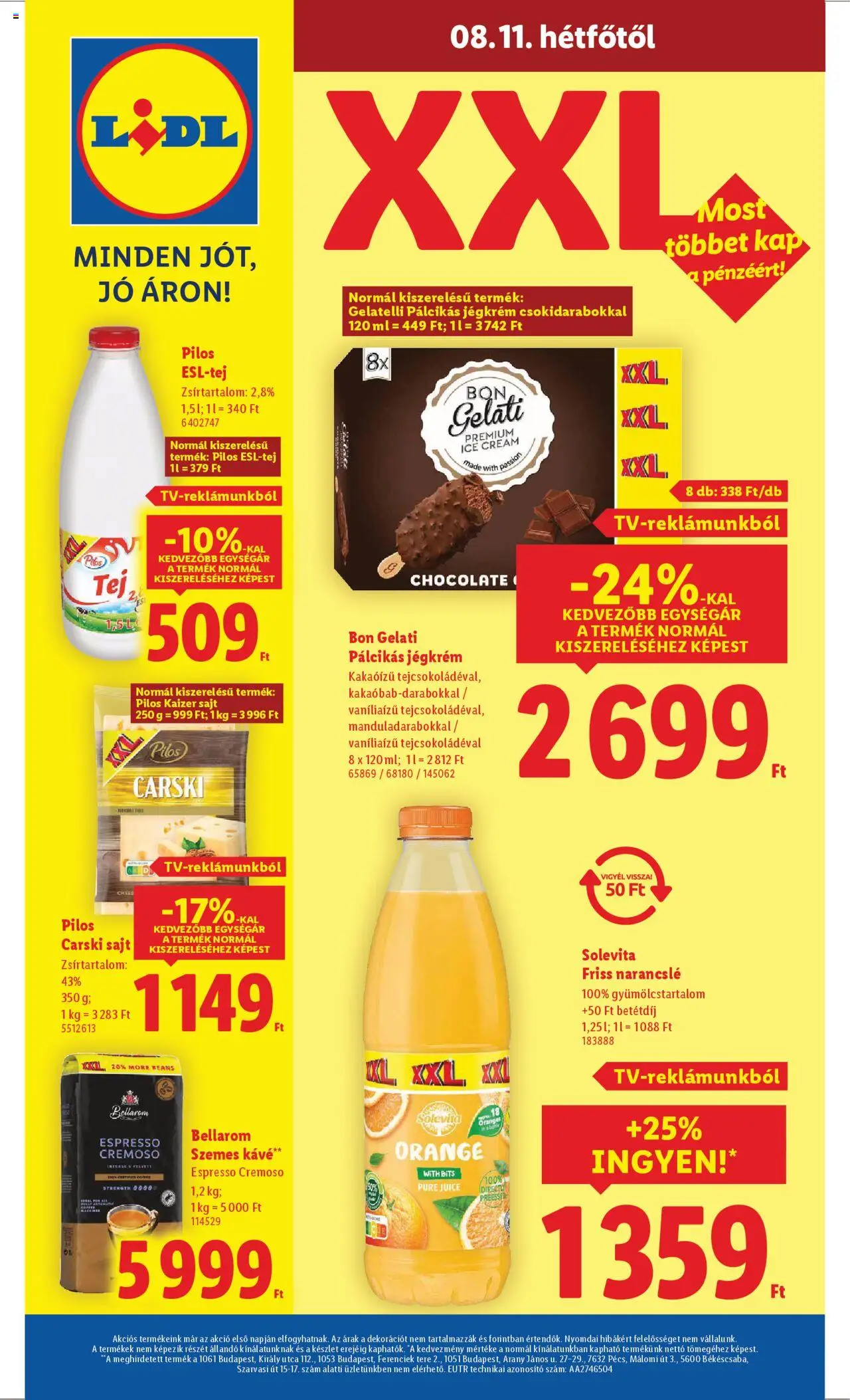 Lidl akciós ujság - amely érvényes a következő dátumtól: 07.08.2025 | Oldal: 66 | Termékek: Kávé, Szemes kávé, Jégkrém, Pálcikás jégkrém