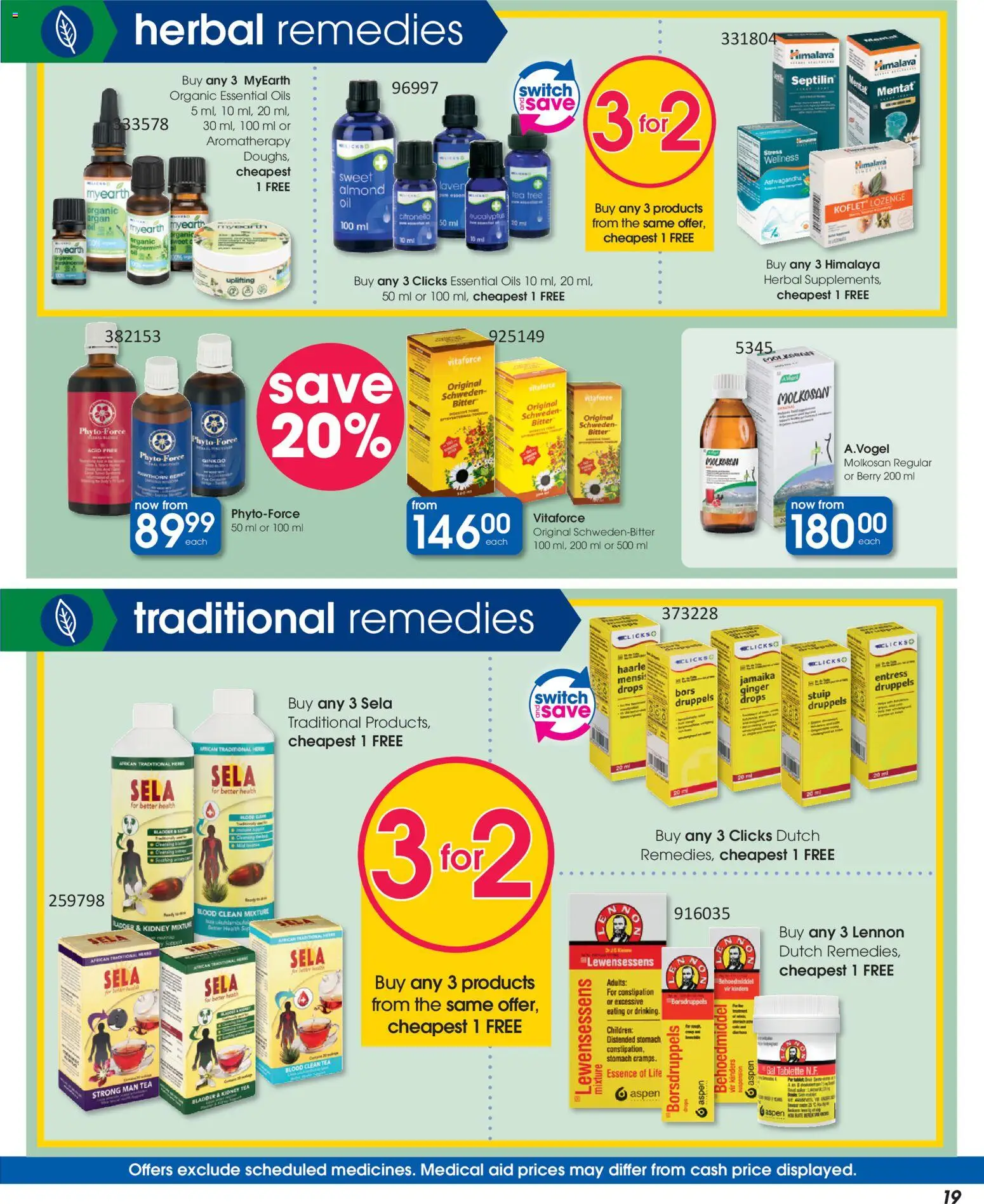 New Clicks catalogue – valid from 23.10.2025 | Page: 19 | Products: Switch, Tea