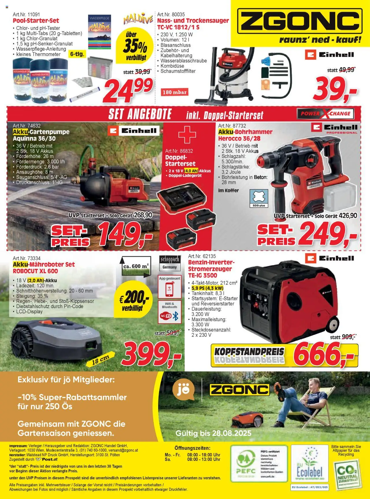 Zgonc - August I 2025 gültig ab 01.08.2025 | Seite: 24 | Produkte: Koffer, Uhr, Thermometer