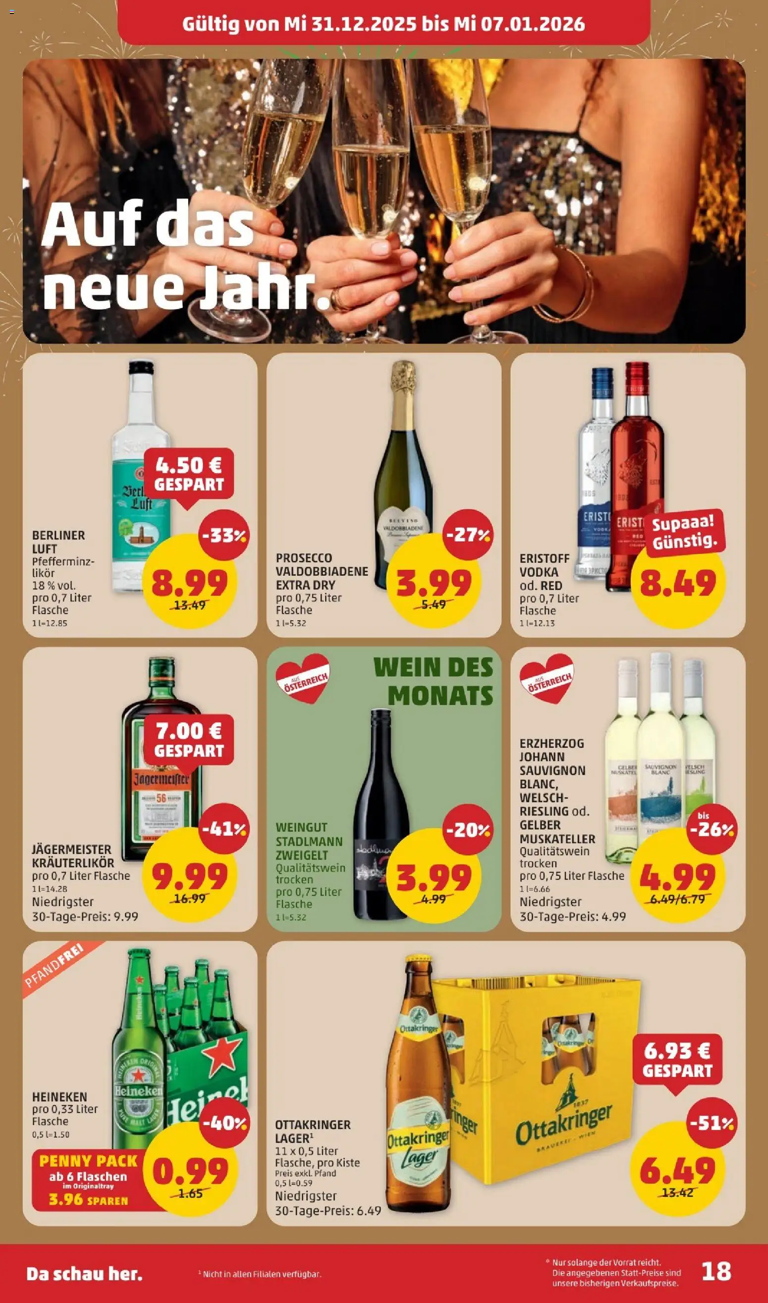 Penny Markt Flugblatt gültig ab 31.12.2025 | Seite: 18 | Produkte: Wein