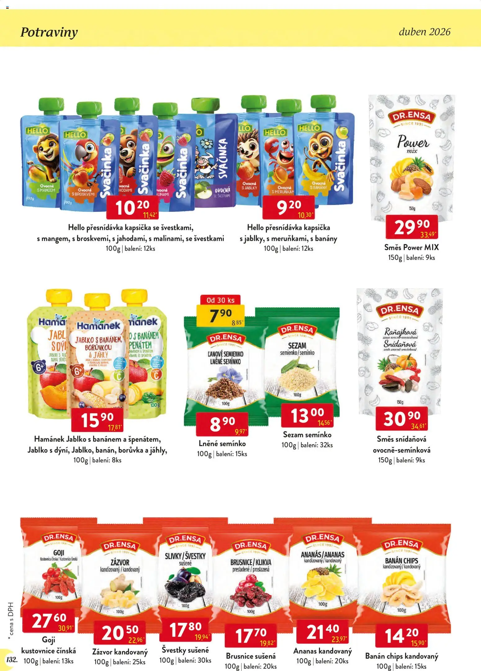 Astur & Qanto leták - Velkoobchod 04/2026 od 01.04.2026 | Strana: 132 | Produkty: Banány, Ananas, Goji, Brusnice