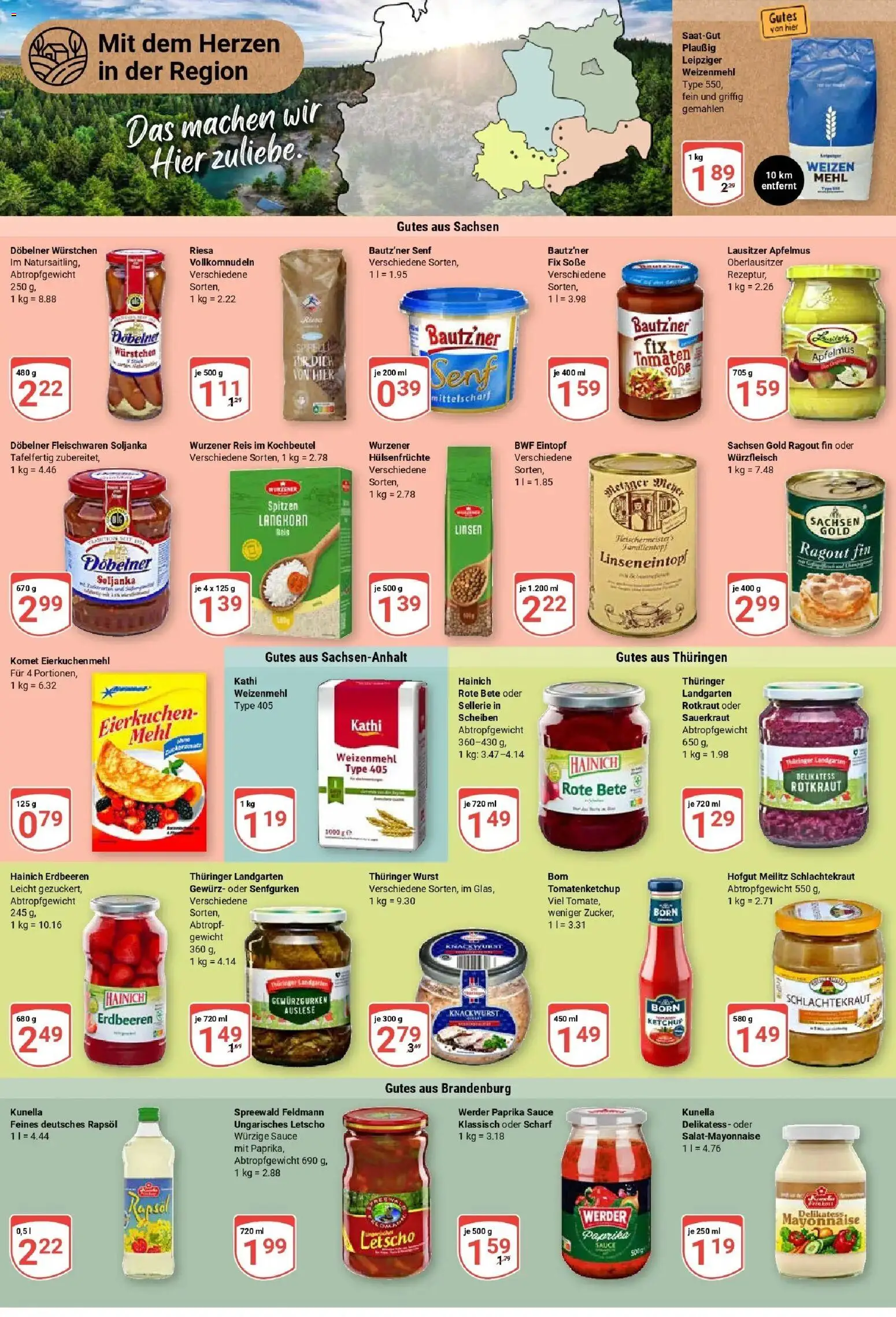 Globus Prospekt Leipzig – gültig ab 23.02.2026 | Seite: 15 | Produkte: Weizenmehl, Paprika, Reis, Ketchup