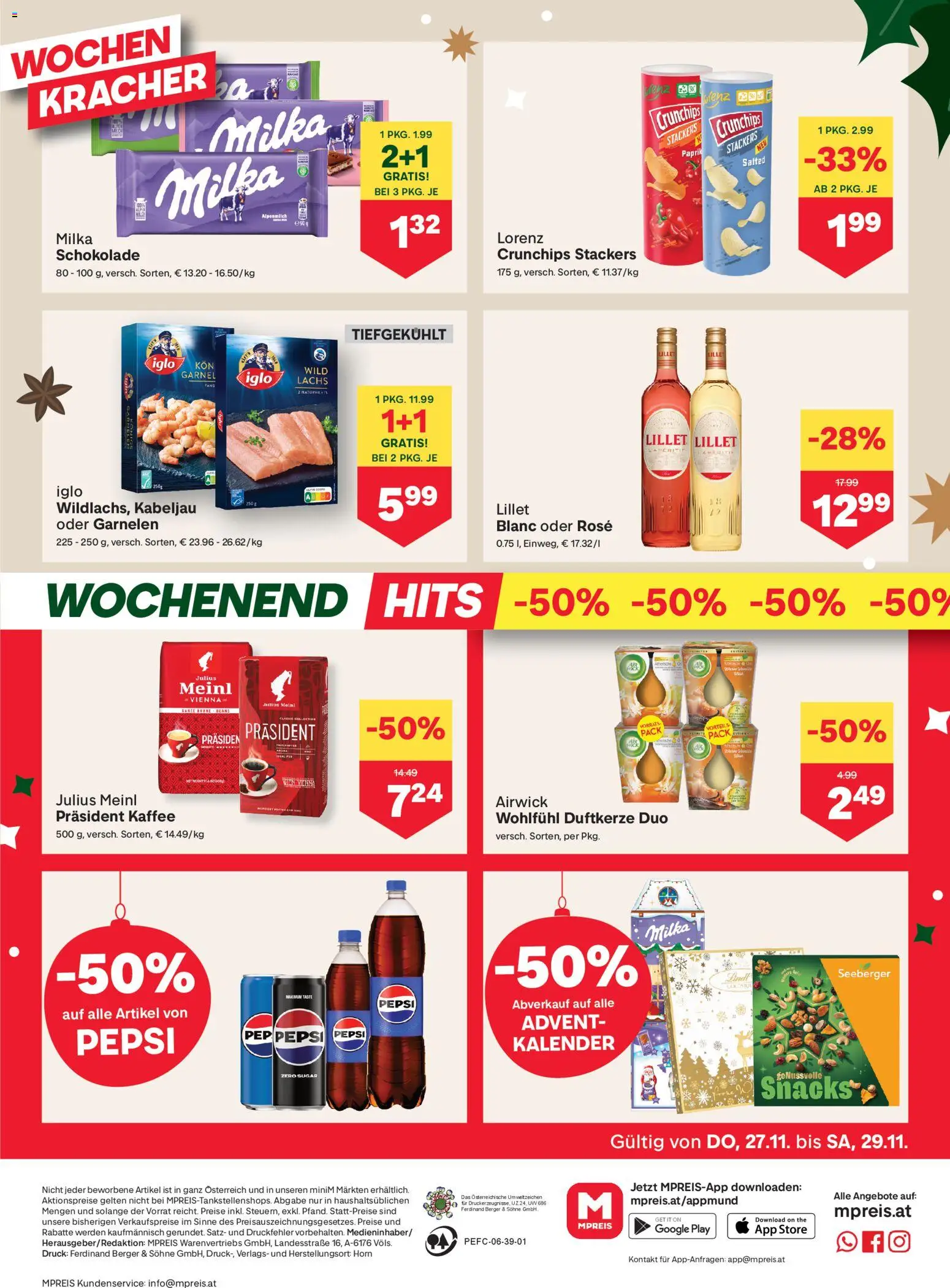 MPREIS Hohenems gültig ab 27.11.2025 | Seite: 12 | Produkte: Kaffee, Schokolade