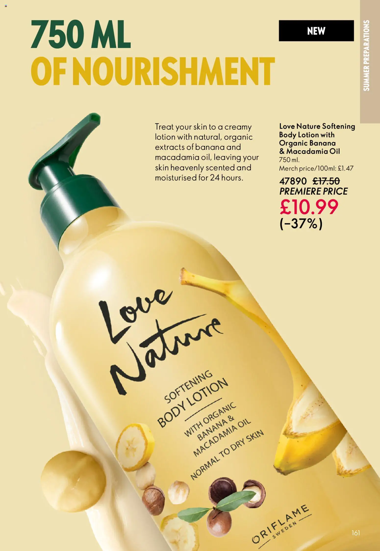 {H1} | Page: 161 | Products: Body lotion, Oil