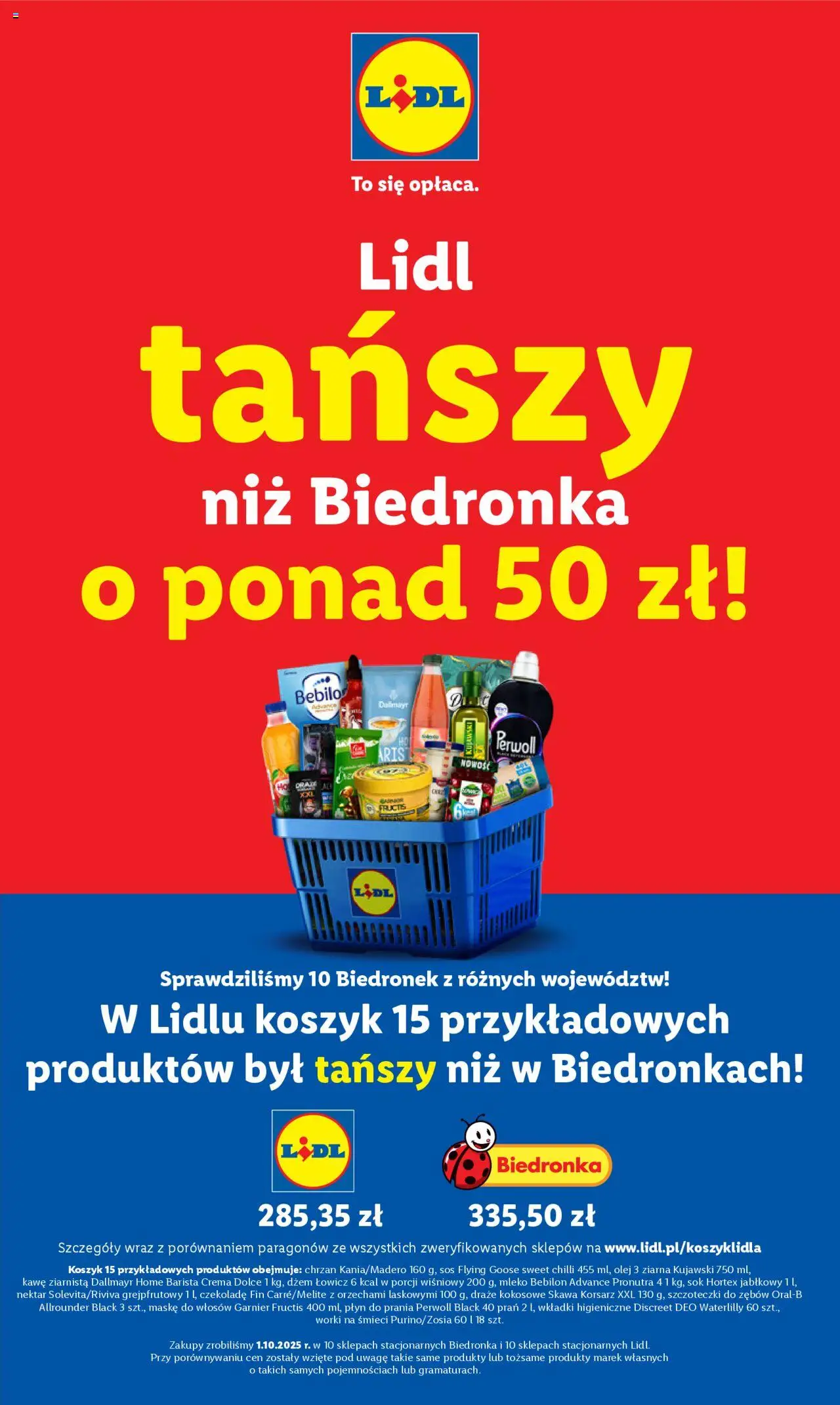 Lidl Gazetka od 13.10.2025 | Strona: 13 | Produkty: Płyn do prania Perwoll, Dżem, Mleko, Czekolada
