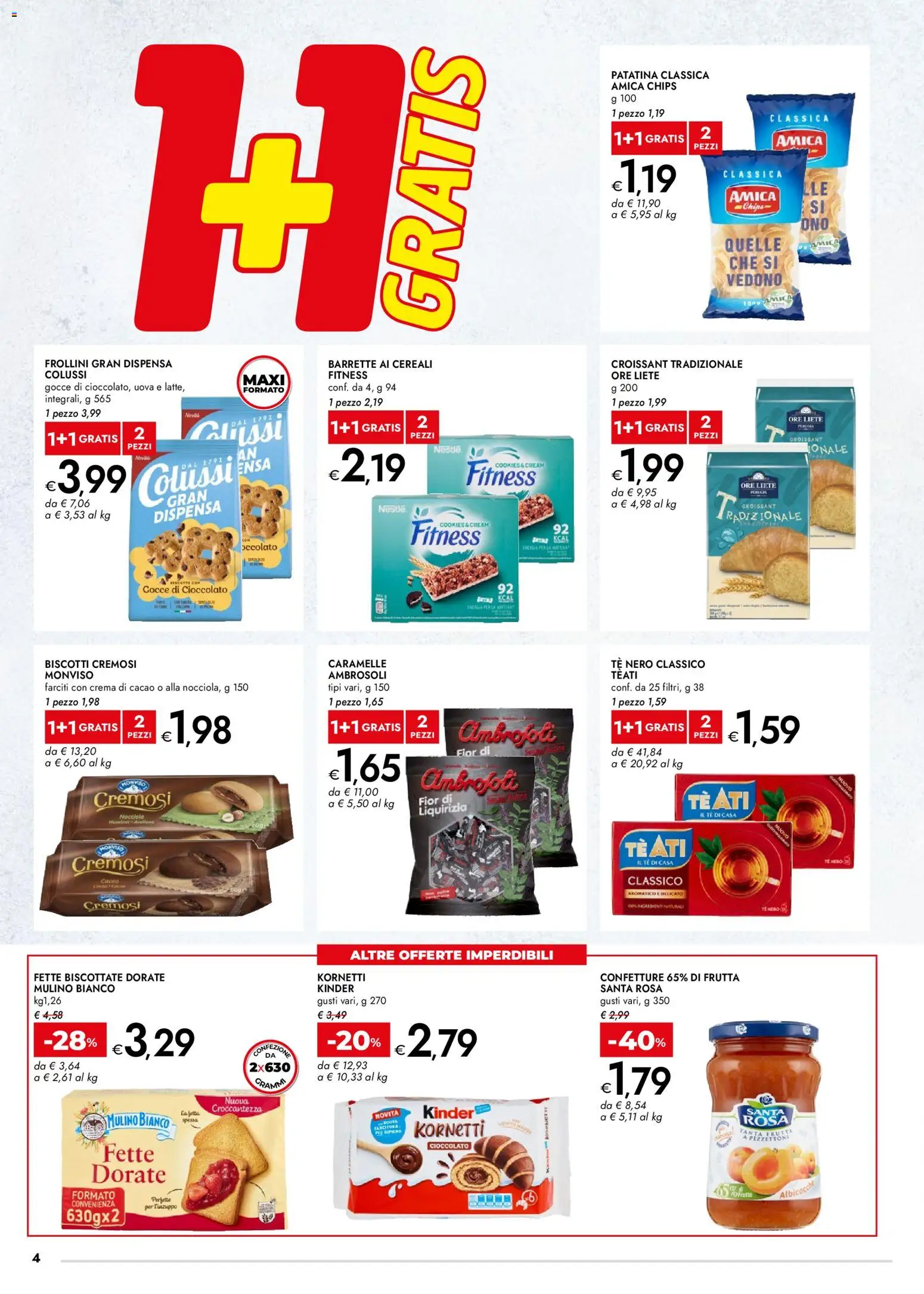 Volantino bennet del 23.04.2026 | Pagina: 4 | Prodotti: Crema, Cioccolato, Tè, Caramelle