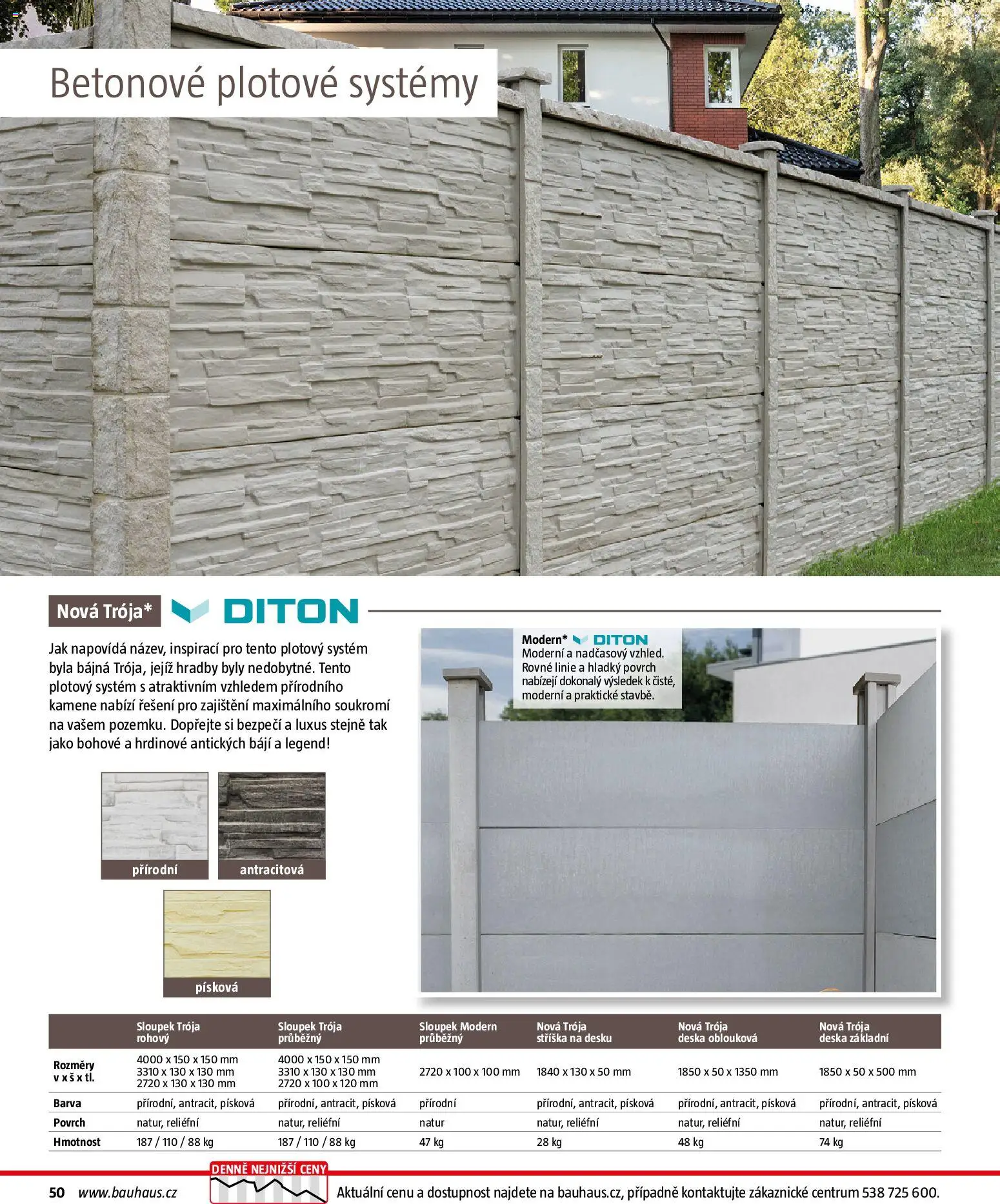 Bauhaus katalog Ploty a zahradní domky od 11.03.2026 | Strana: 50