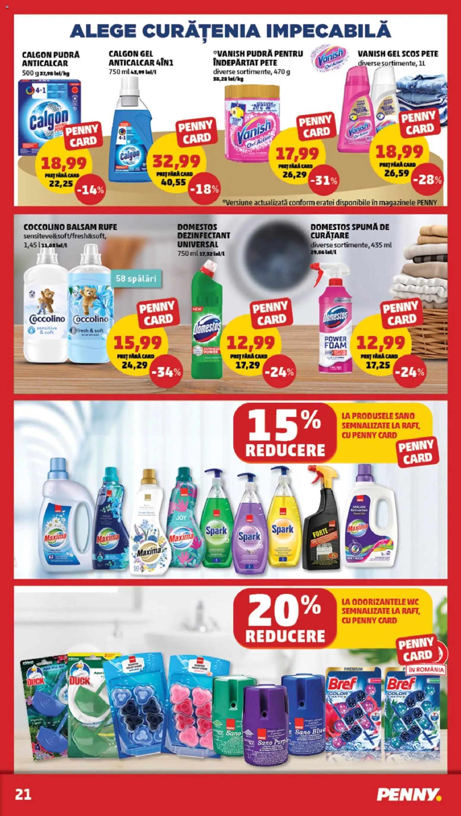 Noul catalog PENNY – valabil de la 10.12.2025 | Pagină: 21 | Produse: Pudră, Balsam, Çelik Mama ve Su Kabı