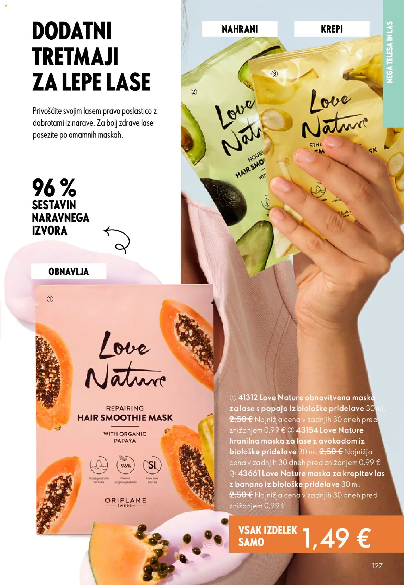 Novi Oriflame katalog ponudbe – veljaven od 31.12.2025 | Stran: 127 | Izdelki: Maska za lase, Maska