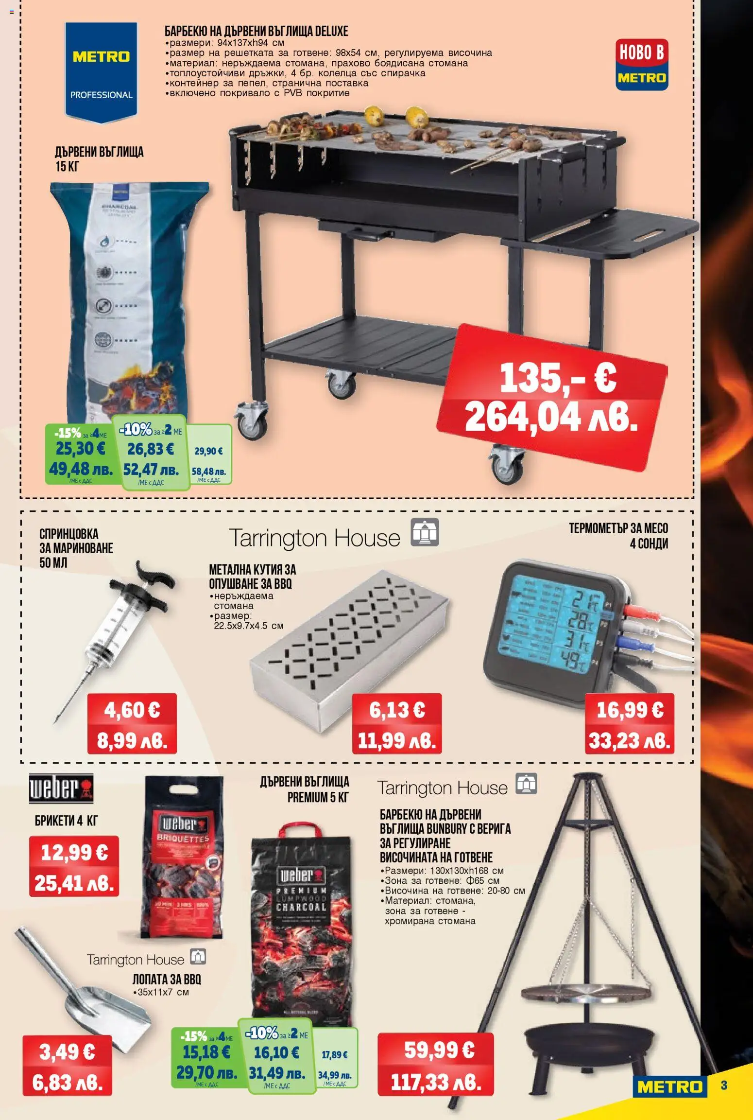 {H1} | Страница: 3 | Продукти: Mantelit, Дървени въглища, Термометър, Контейнер