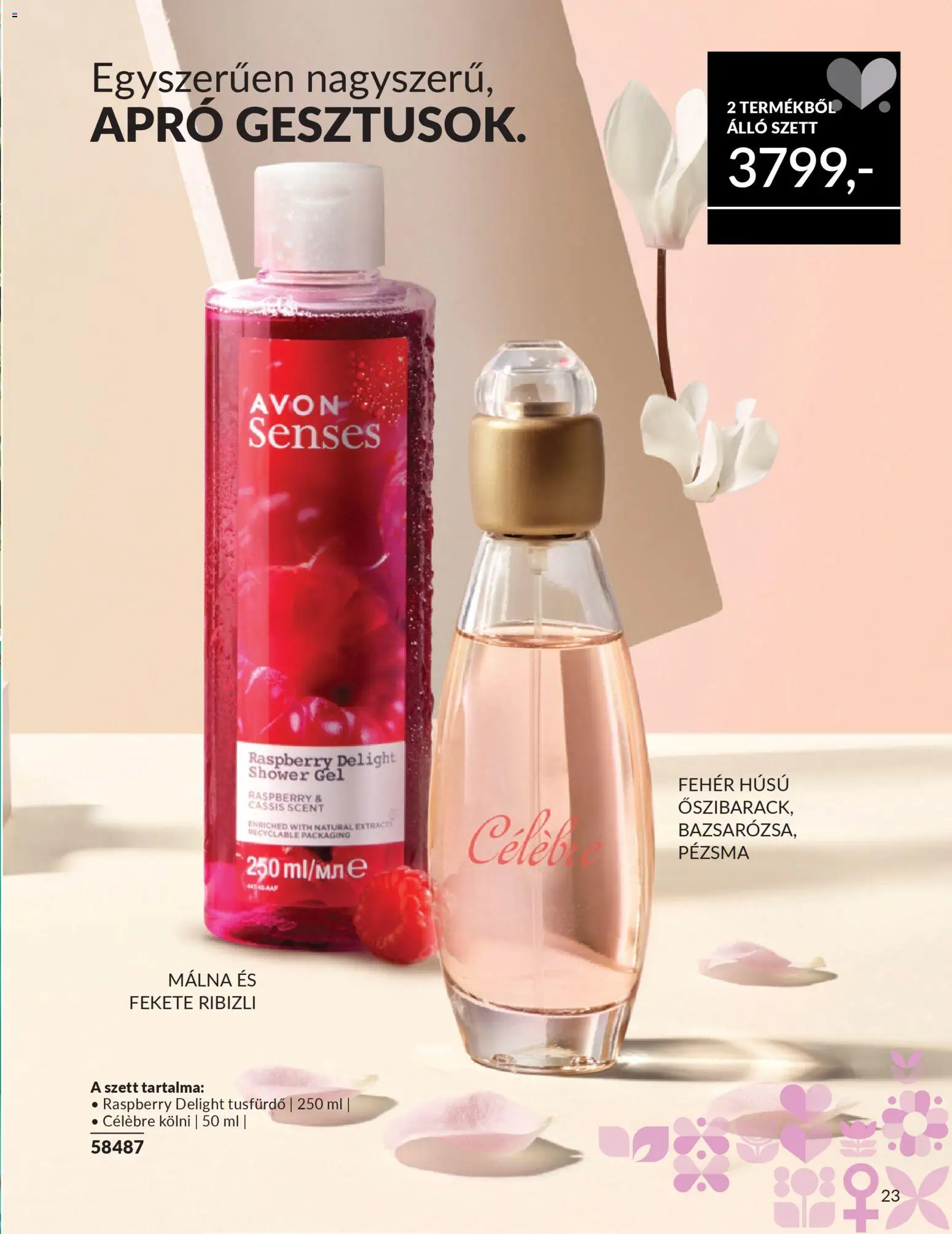 Avon akciós ujság - amely érvényes a következő dátumtól: 01.02.2026 | Oldal: 23 | Termékek: Málna, Kölni, Tusfürdő