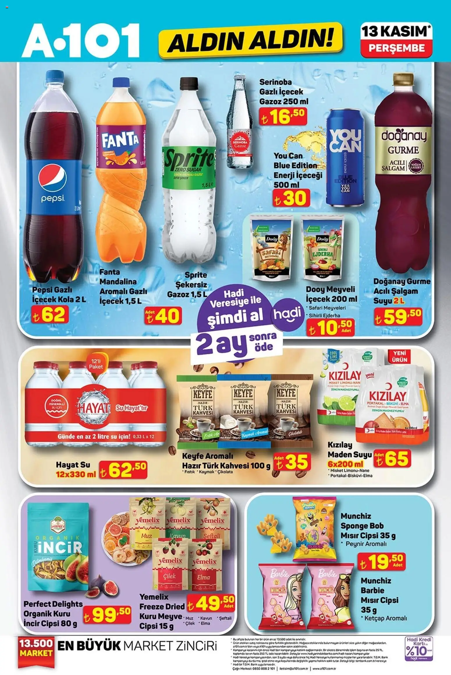 A101 Katalog Aldın Aldın - 13.11.2025 tarihinden itibaren geçerlidir | Sayfa: 2 | Ürünler: Çilek, Su, Meyve, Maden suyu