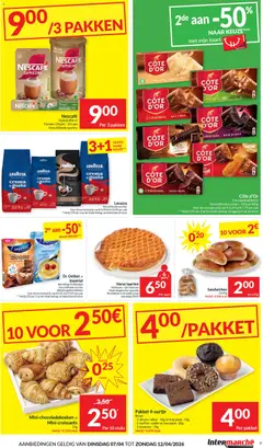 Intermarché folder week 15 - Voorbeeld van een folder van Intermarché, geldig van 07.04.2026 | Pagina: 9 | Producten: Donuts, Lavazza, Cappuccino, Taarten