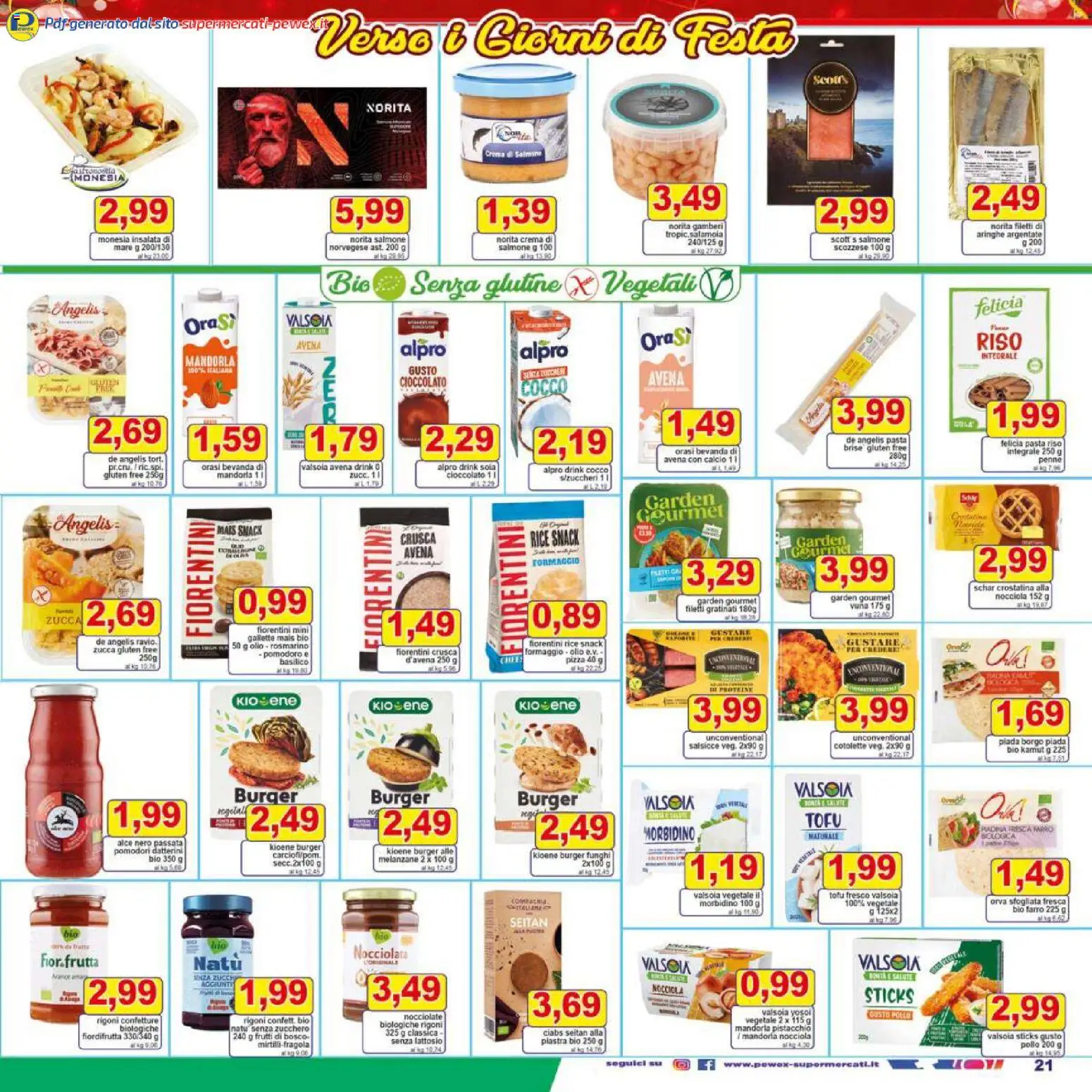 Volantino Pewex del 27.11.2025 | Pagina: 21 | Prodotti: Cioccolato, Riso, Formaggio, Funghi