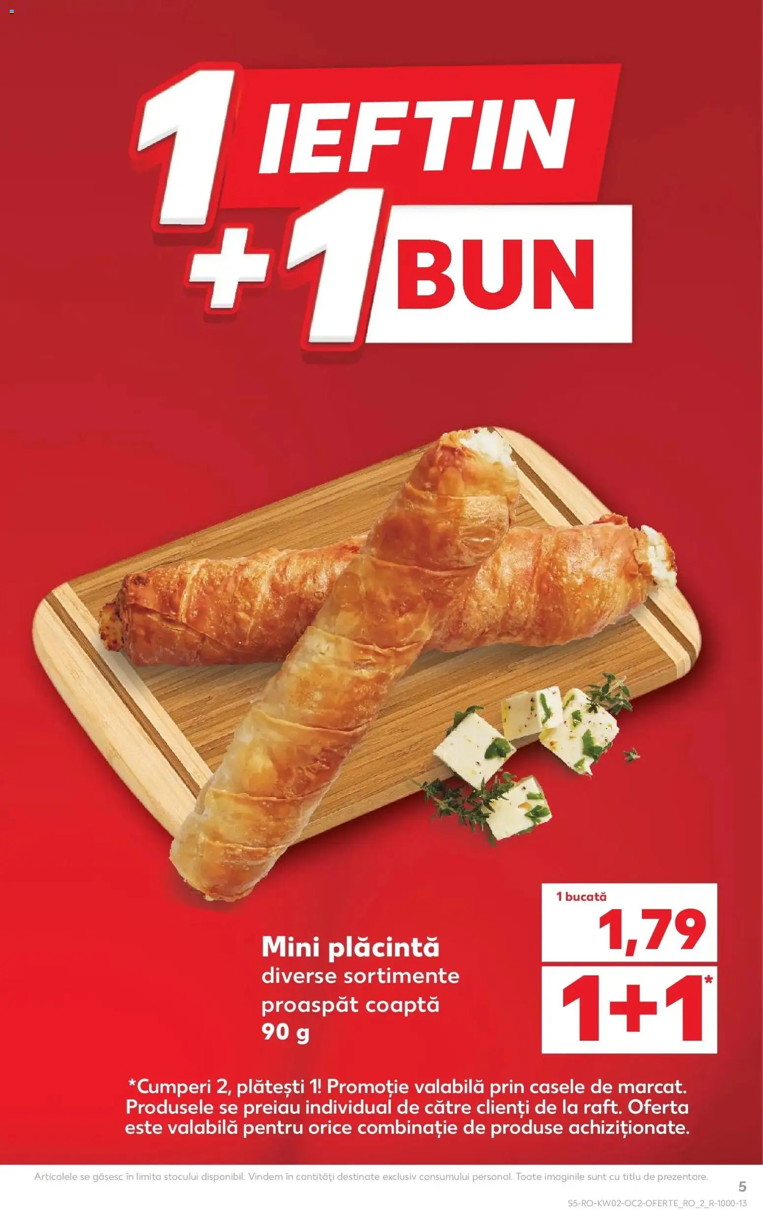 Noul catalog Kaufland – valabil de la 07.01.2026 | Pagină: 5 | Produse: Plăcintă