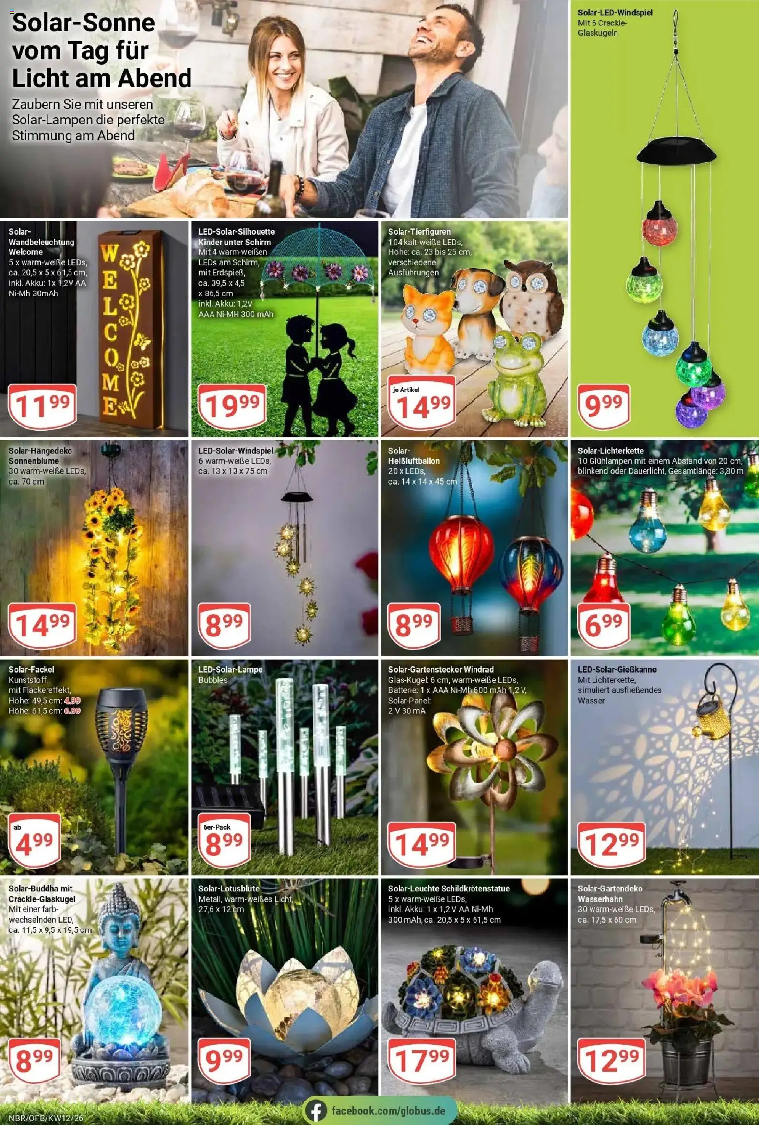 Globus prospekt Neubrandenburg	 – gültig ab 15.03.2026 | Seite: 29 | Produkte: Batterie, Wasser, Solarleuchte