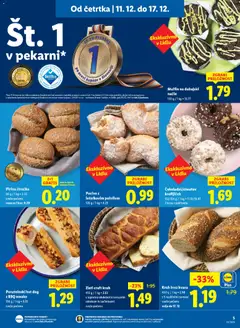 Lidl katalog akcije – veljaven od 11.12.2025 | Stran: 5 | Izdelki: Štručka, Kos, Kruh