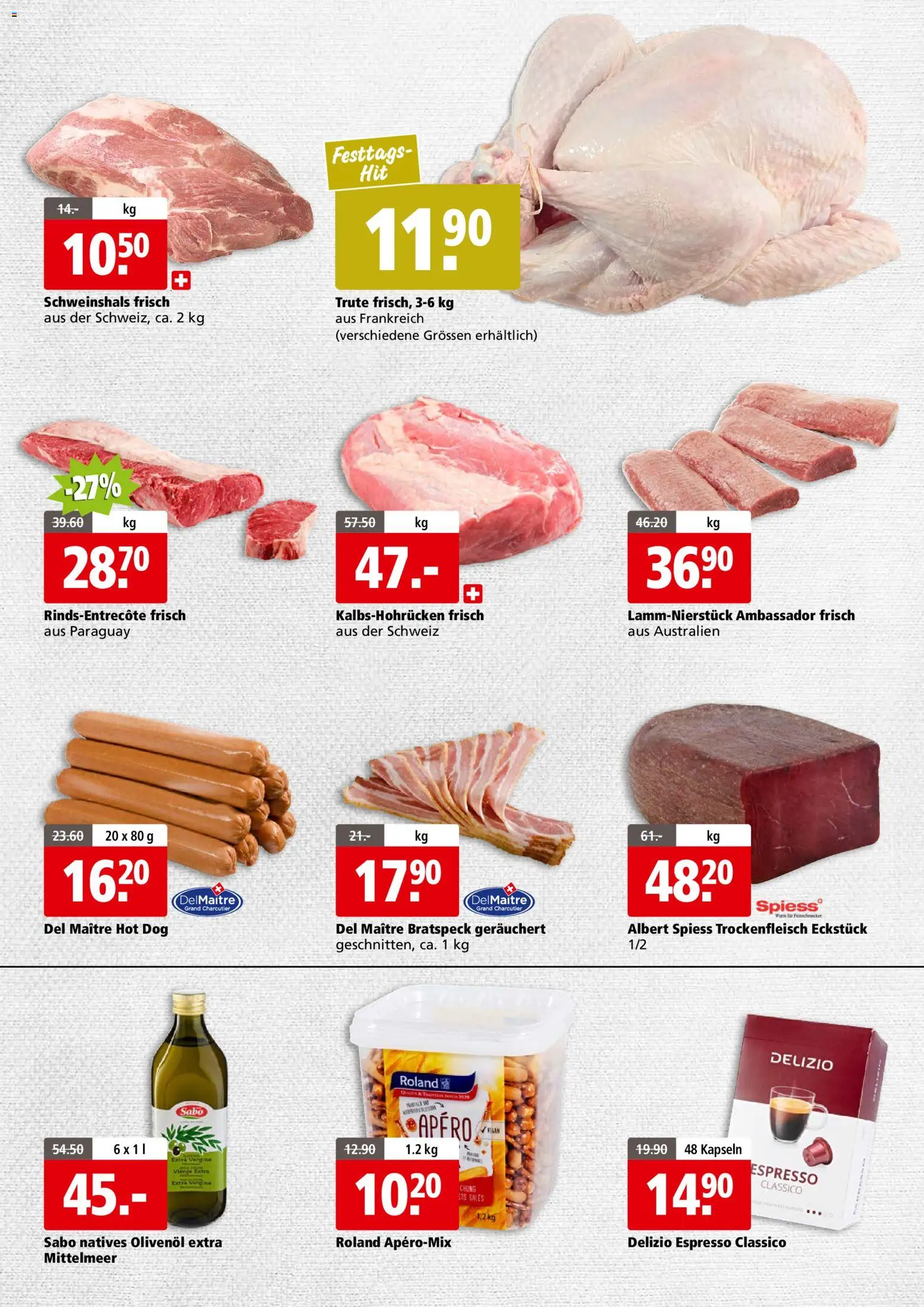 Aligro Aktionen Business Schlieren, Gossau SG, Frauenfeld, Rapperswil-Jona, Sargans, Bern, Brüttisellen, Pratteln, Emmen, Spreitenbach – gültig ab 08.12.2025 | Seite: 3