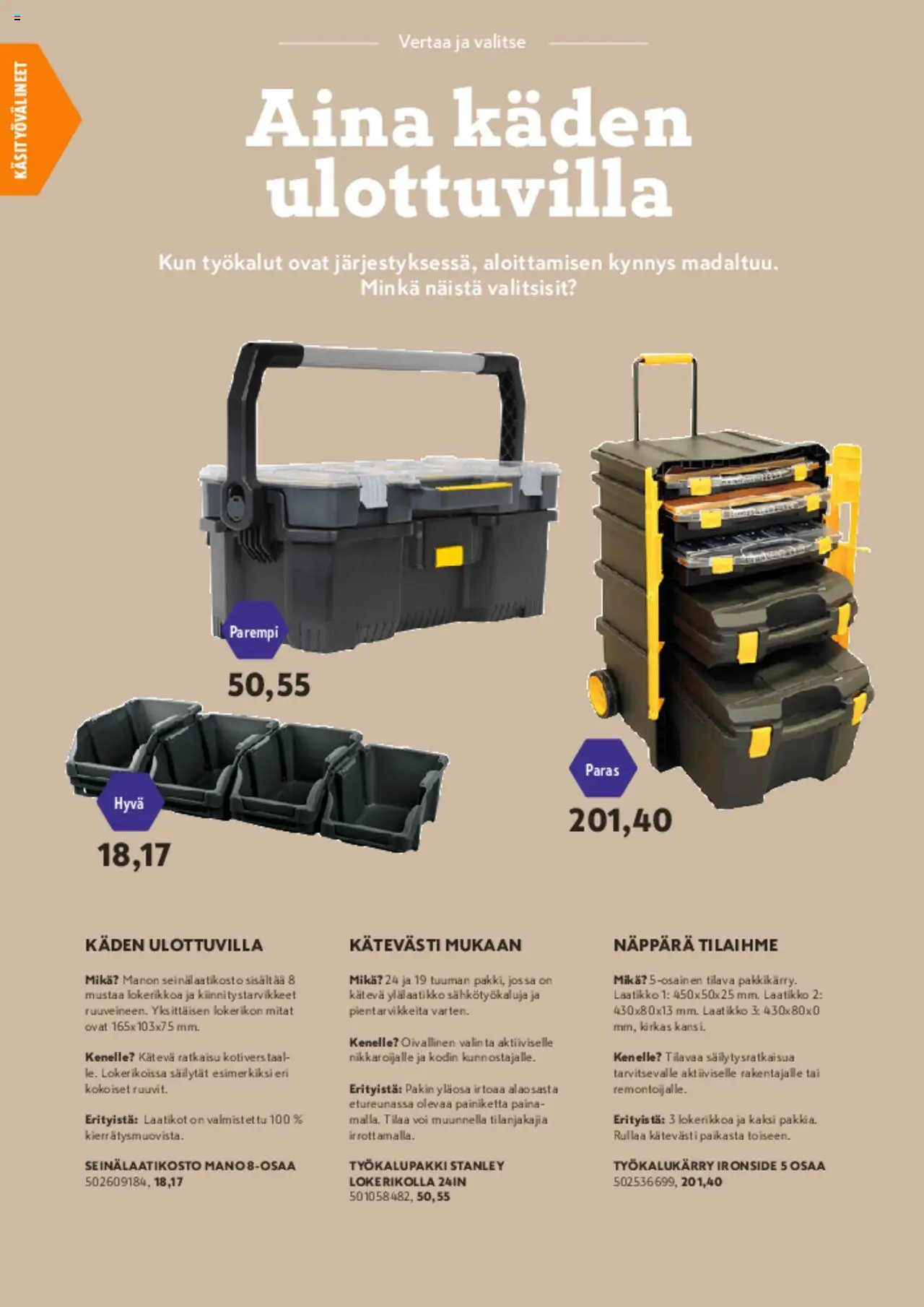  | Sivu: 48 | Tuotteet: Laatikko, Voi, Työkalupakki