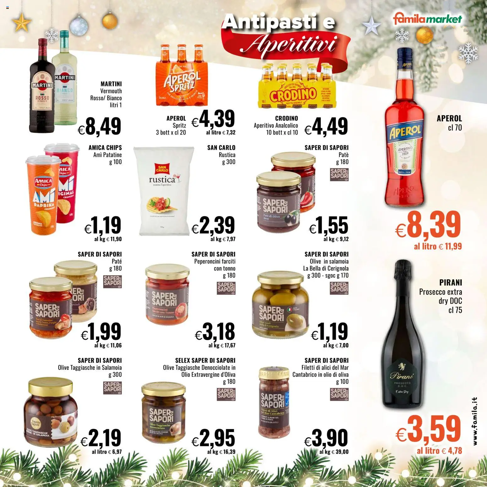 Volantino Famila del 11.12.2025 | Pagina: 3 | Prodotti: Olio, The, Alici, Olio di Oliva