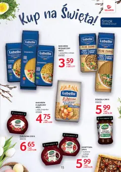 Pogląd oferty "Selgros cash&carry gazetka - Markowe produkty" - ważna od 19.03.2026 | Strona: 15 | Produkty: Żurawina, Powidła, Makaron, Jaja