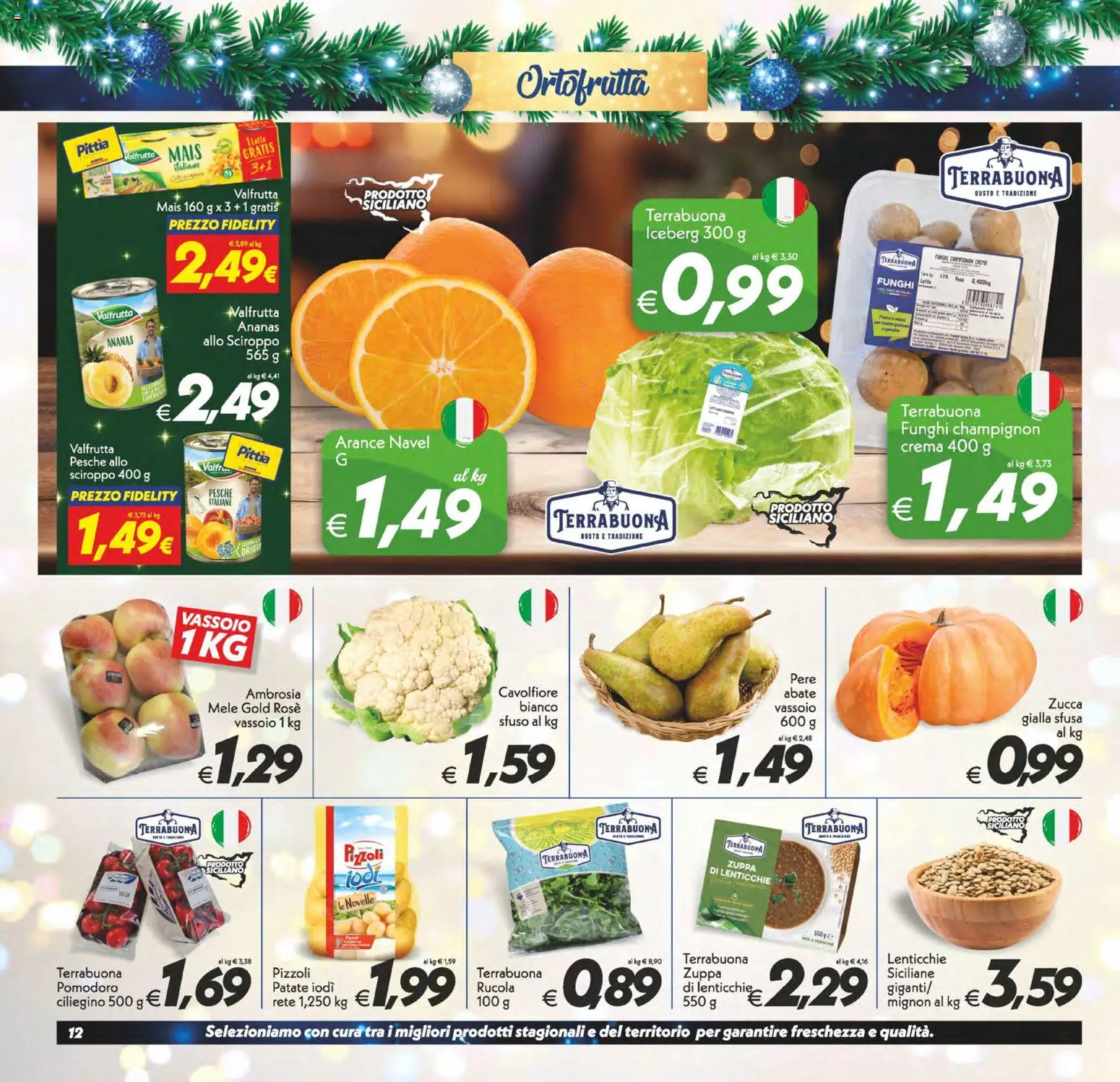 Volantino SuperConveniente del 27.12.2025 | Pagina: 12 | Prodotti: Mele, Patate, Funghi, Zucca