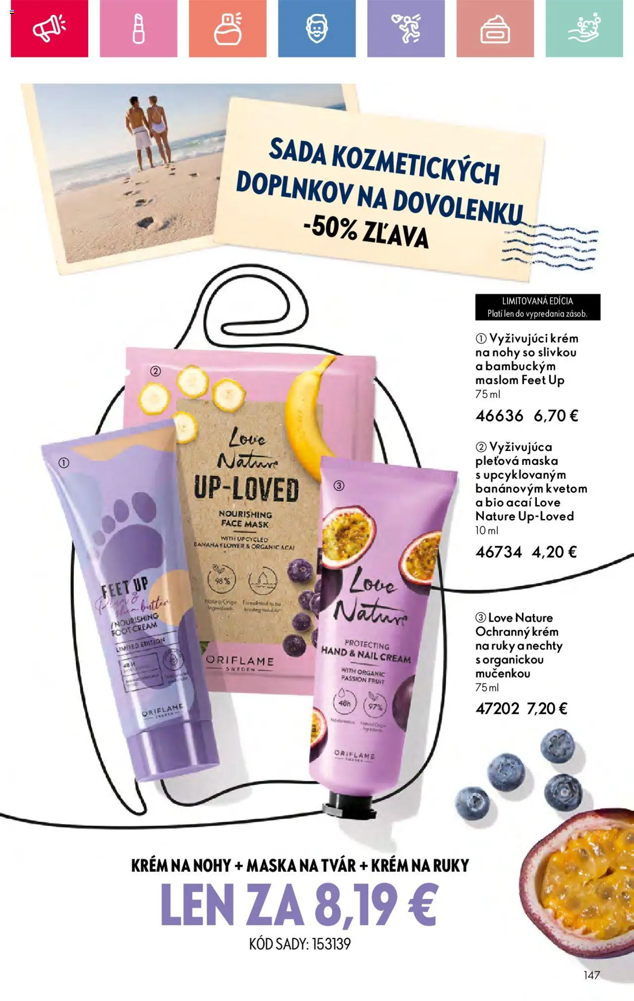 Katalóg Oriflame 9 2025 │ platný od 15.06.2025 | Strana: 147 | Produkty: Maska, Krém na ruky, Krém