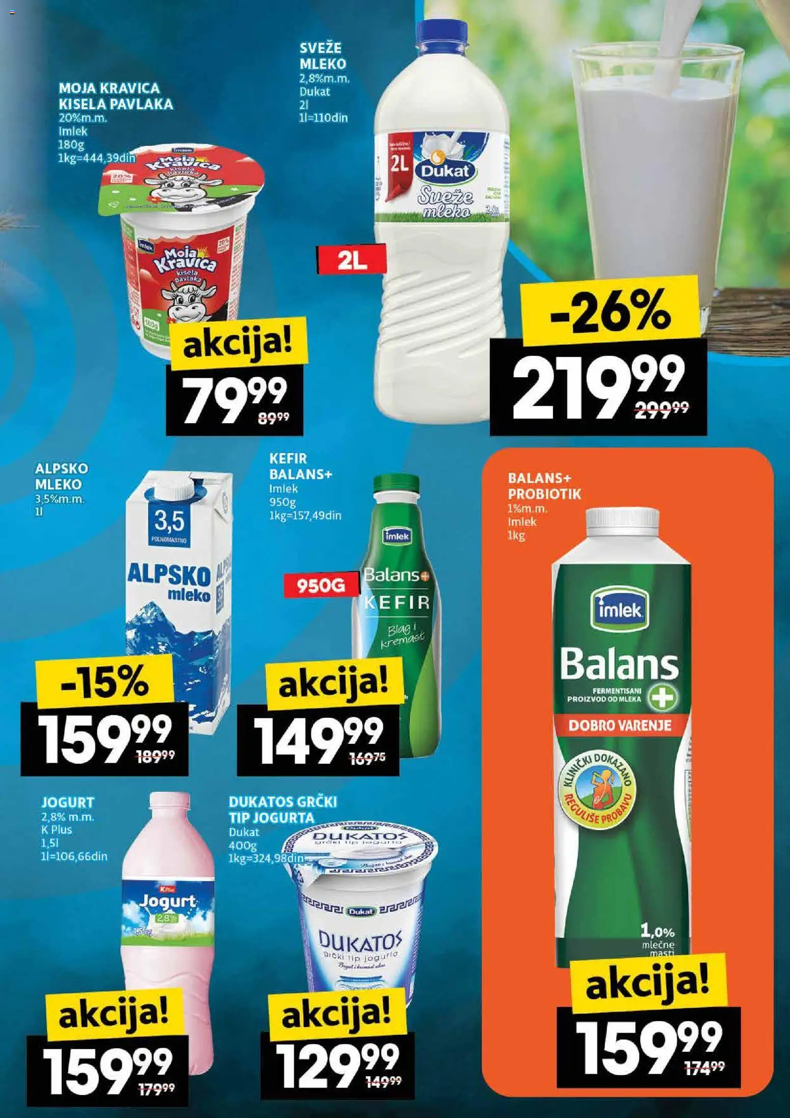 Roda katalog - važi od 22.01.2026 | Strana: 11 | Proizvode: Kisela pavlaka, Sveže mleko, Moja kravica, Jogurt