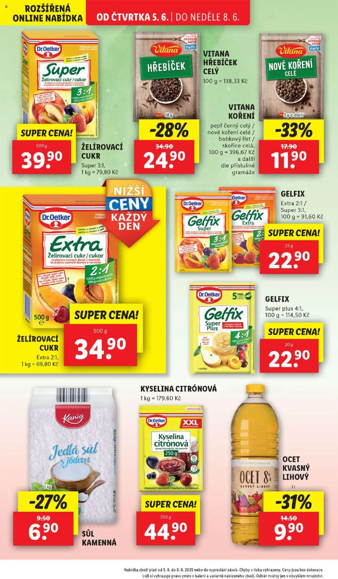 Lidl leták od 05.06.2025 | Strana: 28 | Produkty: Ovoce, Olej, Ocet, Kuchyně