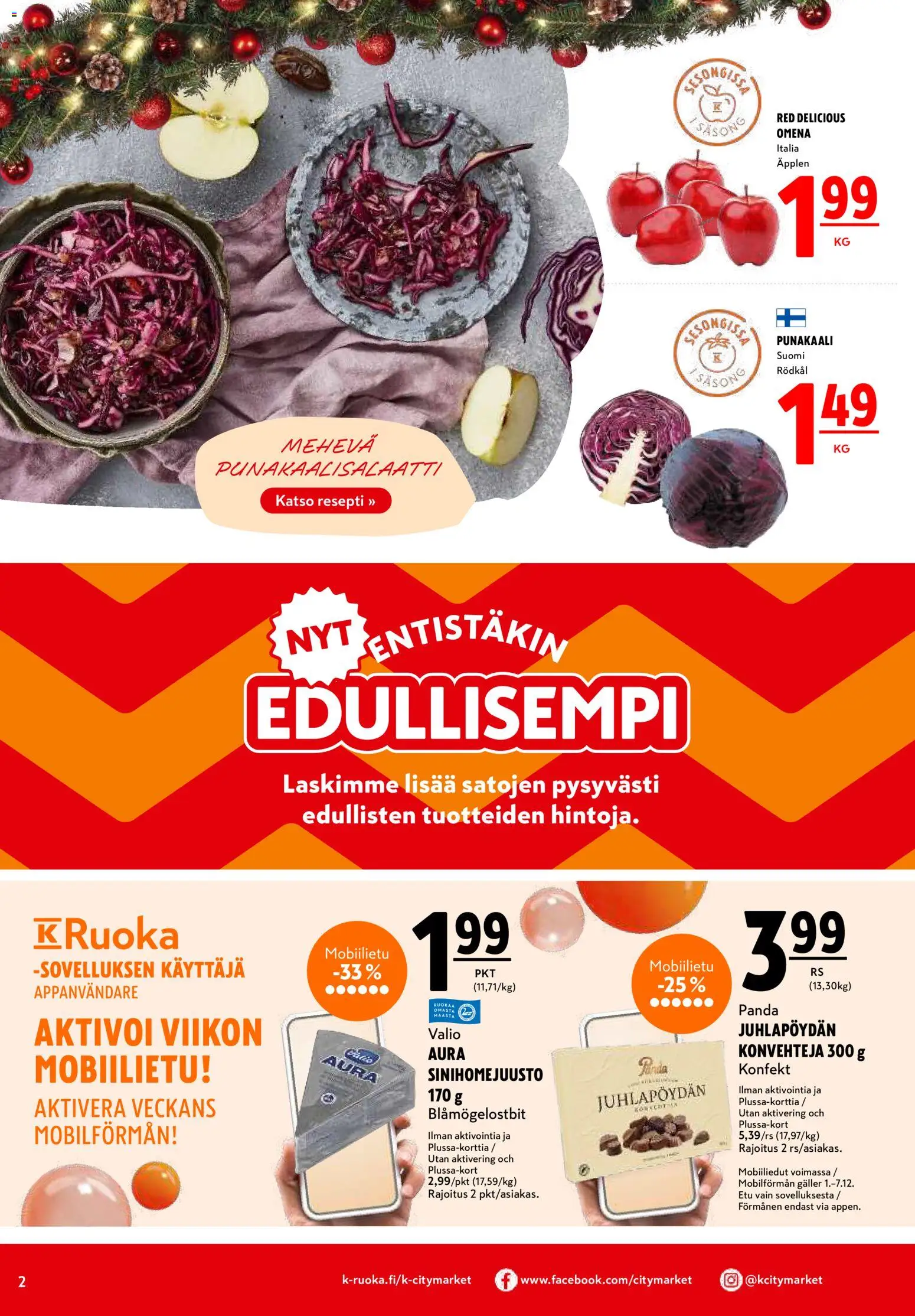 K-Citymarket tarjoukset – voimassa 01.12.2025 alkaen | Sivu: 2