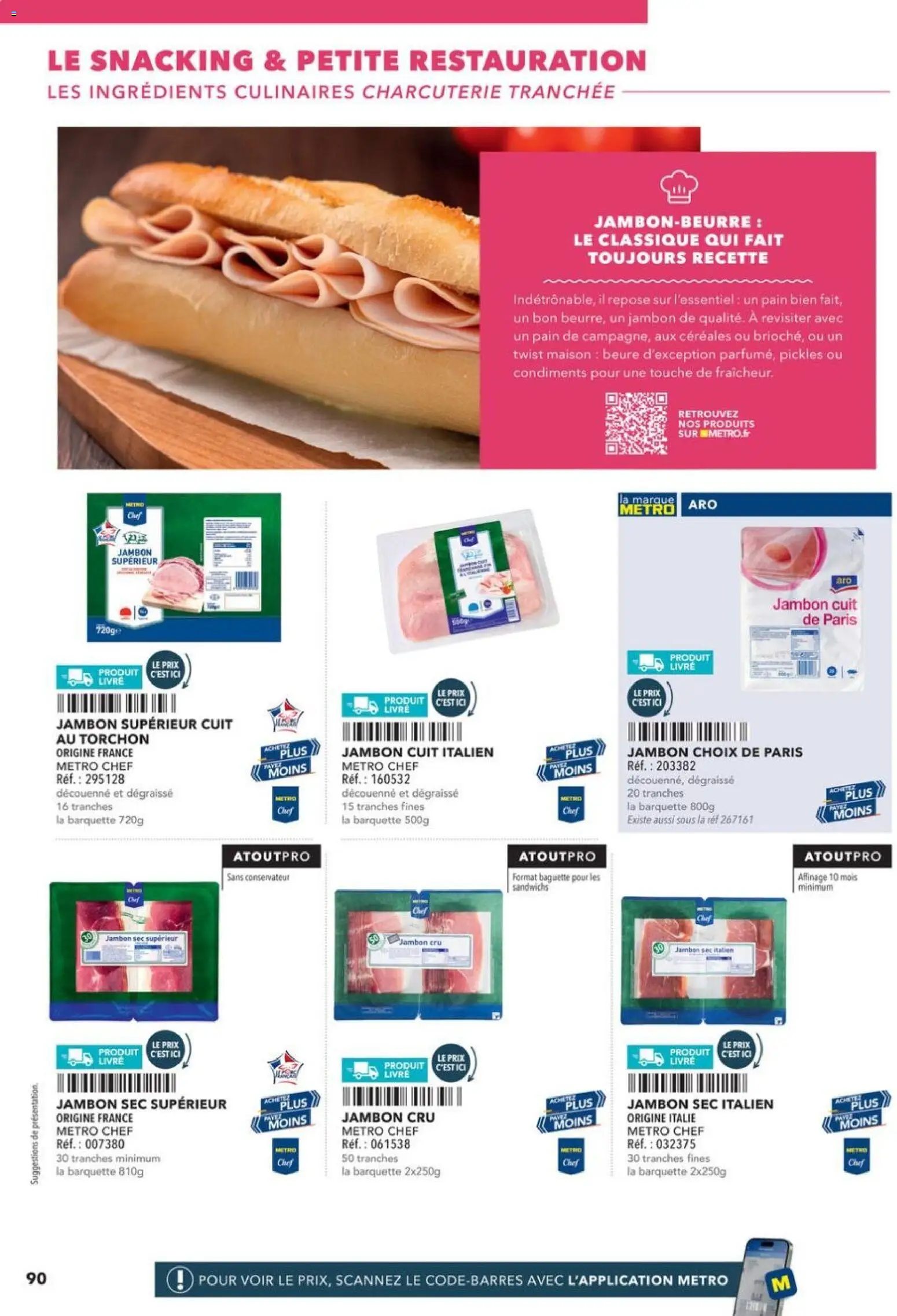 {H1} | Page: 90 | Produits: Jambon Cru, Pain, Jambon, Livre