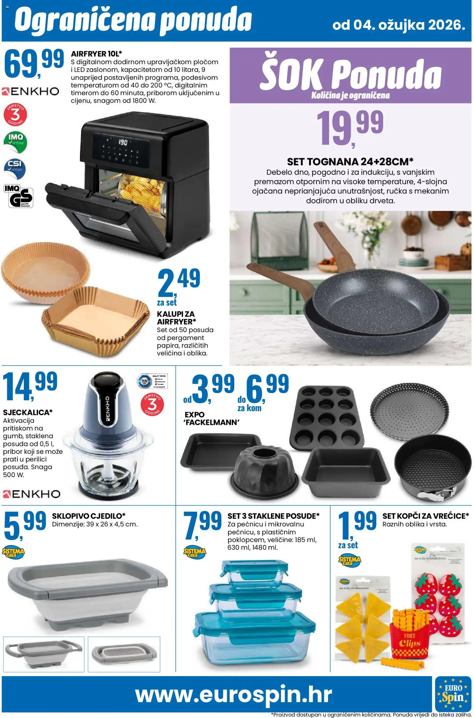 Eurospin katalog | vrijedi od 04.03.2026 | Stranica: 15 | Proizvodi: Tognana, Sok, Kalupi