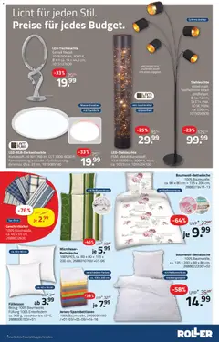 Roller Prospekt 	 ab 12.04.2026 gültig | Seite: 11 | Produkte: Bettwäsche, Nachtlicht