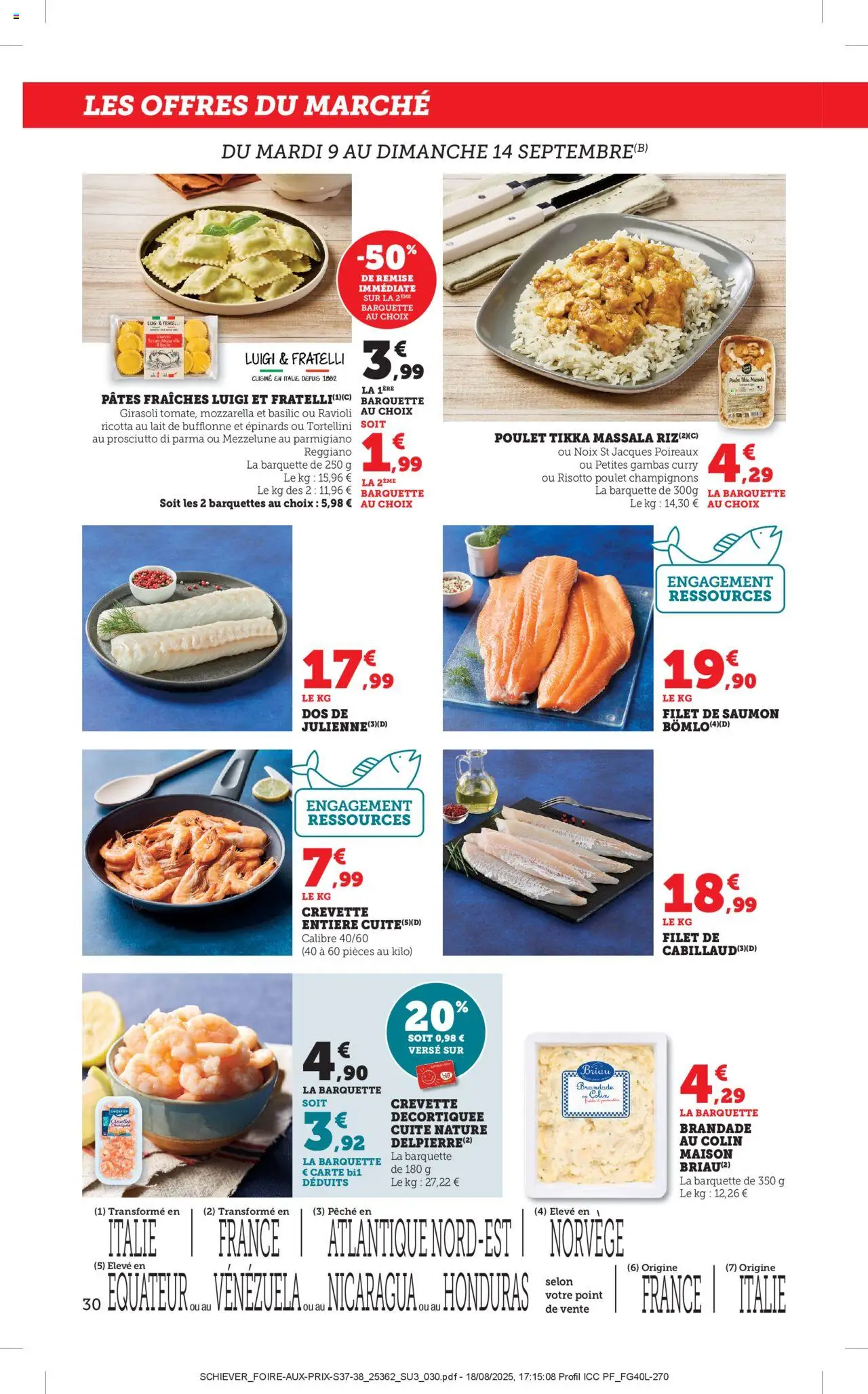  | Page: 30 | Produits: Poireaux, Filet de saumon, Pâtes, Saumon