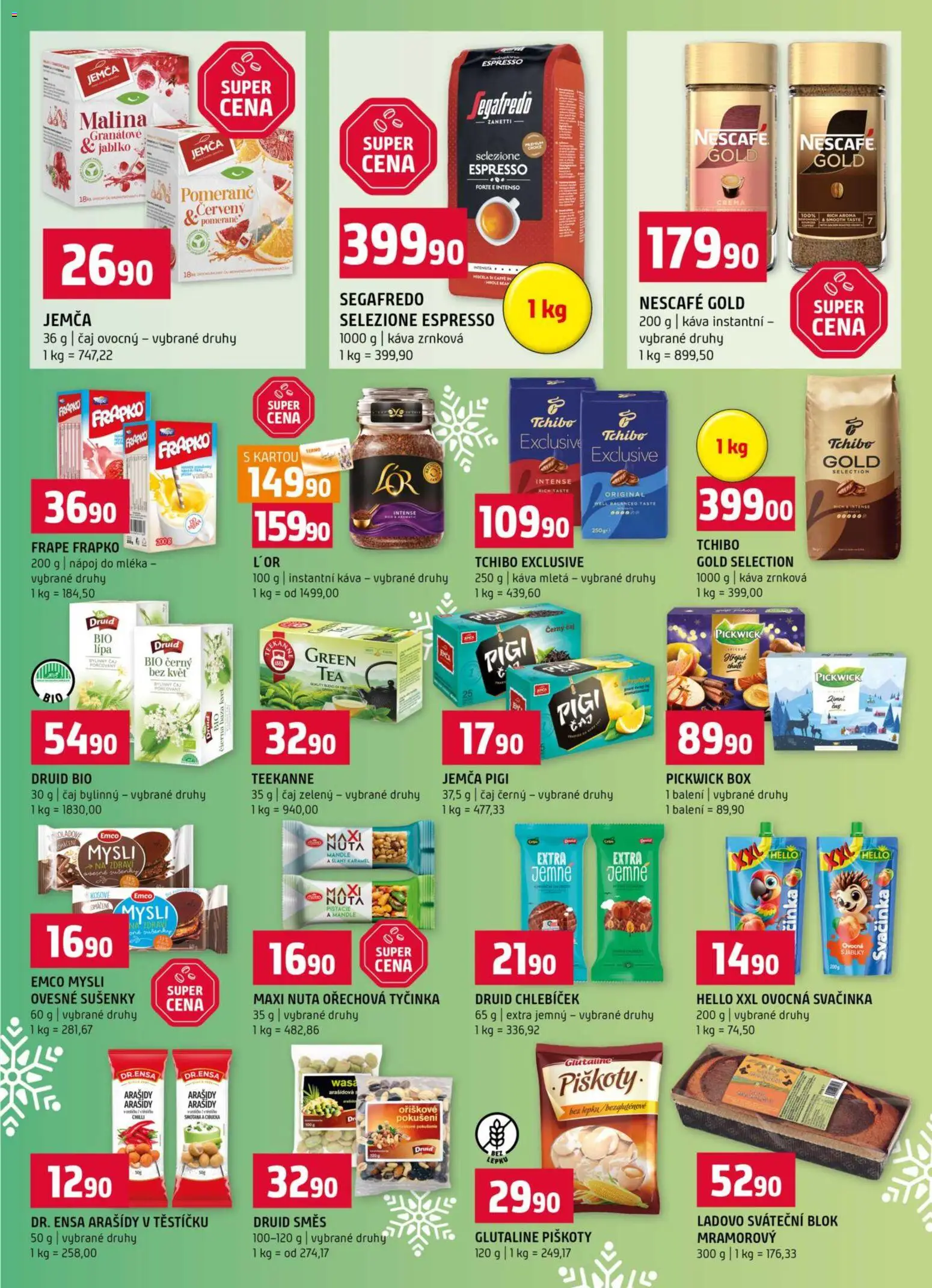 Terno leták - Zlín  od 17.12.2025 | Strana: 9 | Produkty: Nescafé Gold, Tchibo, Teekanne, Nescafé