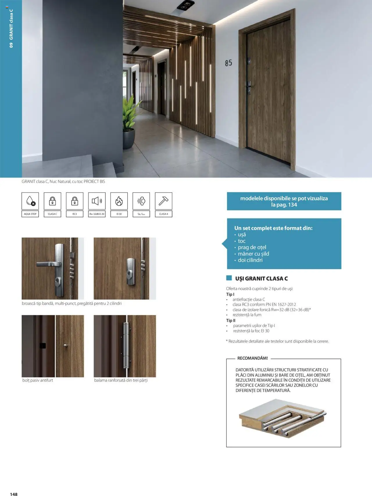 Noul catalog Proges – valabil de la 01.05.2025 | Pagină: 148 | Produse: Mâner, Ușă