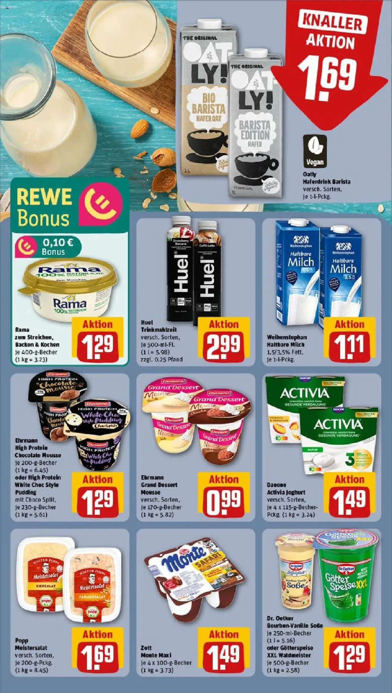 Rewe prospekt Magdeburg	 - gültig ab dem 20.07.2025 | Seite: 17 | Produkte: Rama, Milch, Haferdrink, Soße
