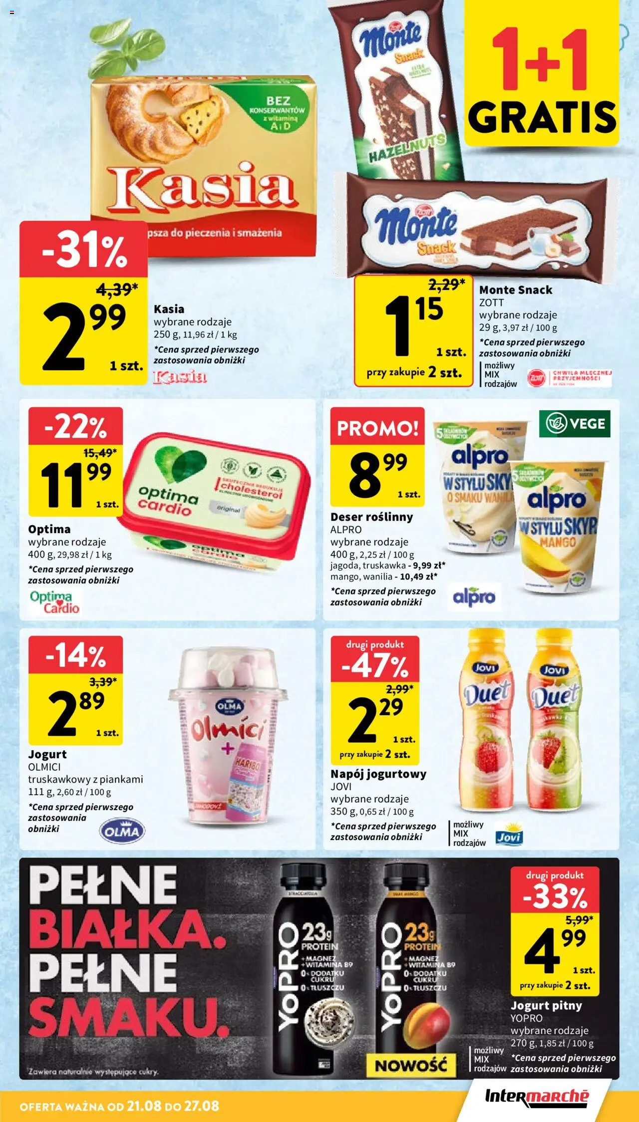 Intermarche Gazetka od 21.08.2025 | Strona: 19 | Produkty: Mango, Alpro, Jogurt pitny, Skyr