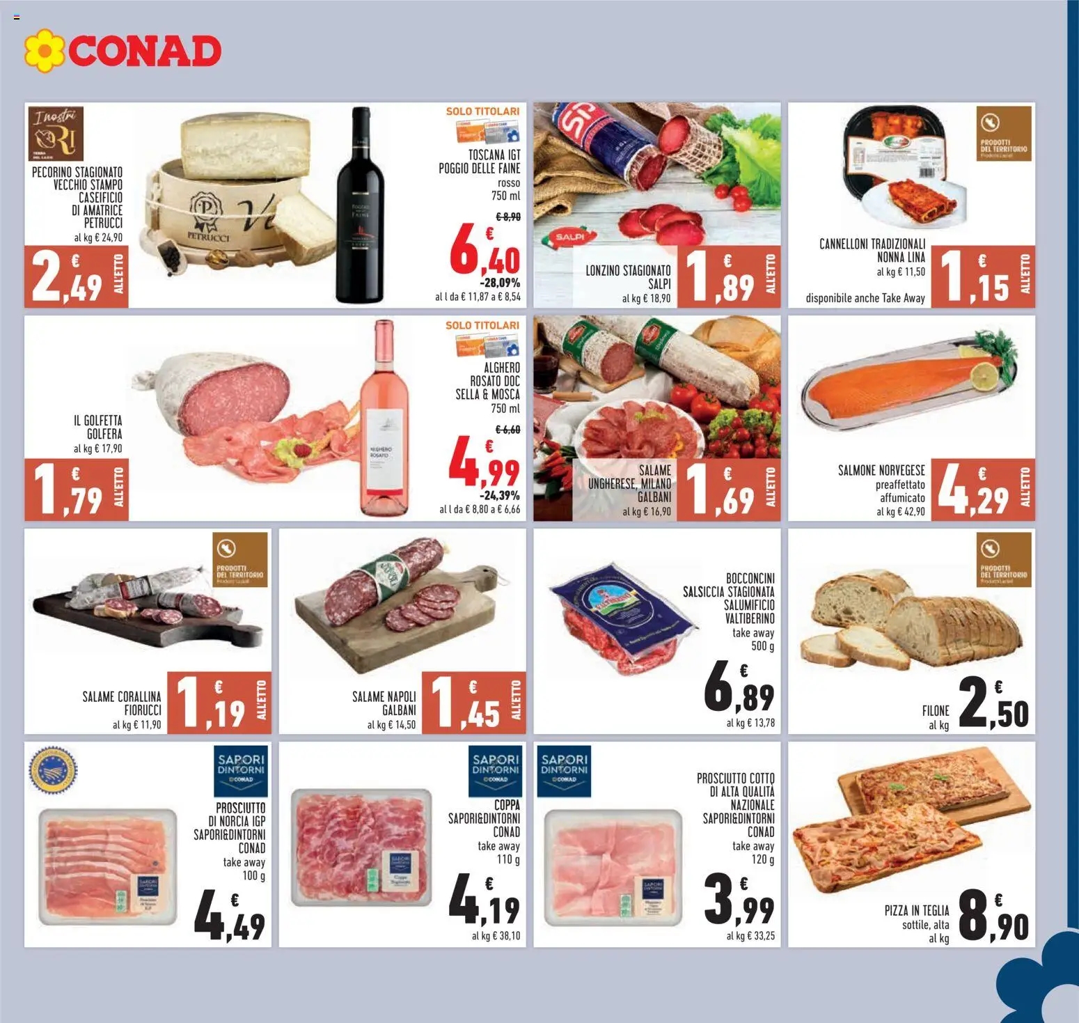 Volantino Conad del 10.12.2025 | Pagina: 17 | Prodotti: Teglia, Prosciutto, Salsiccia, Pecorino